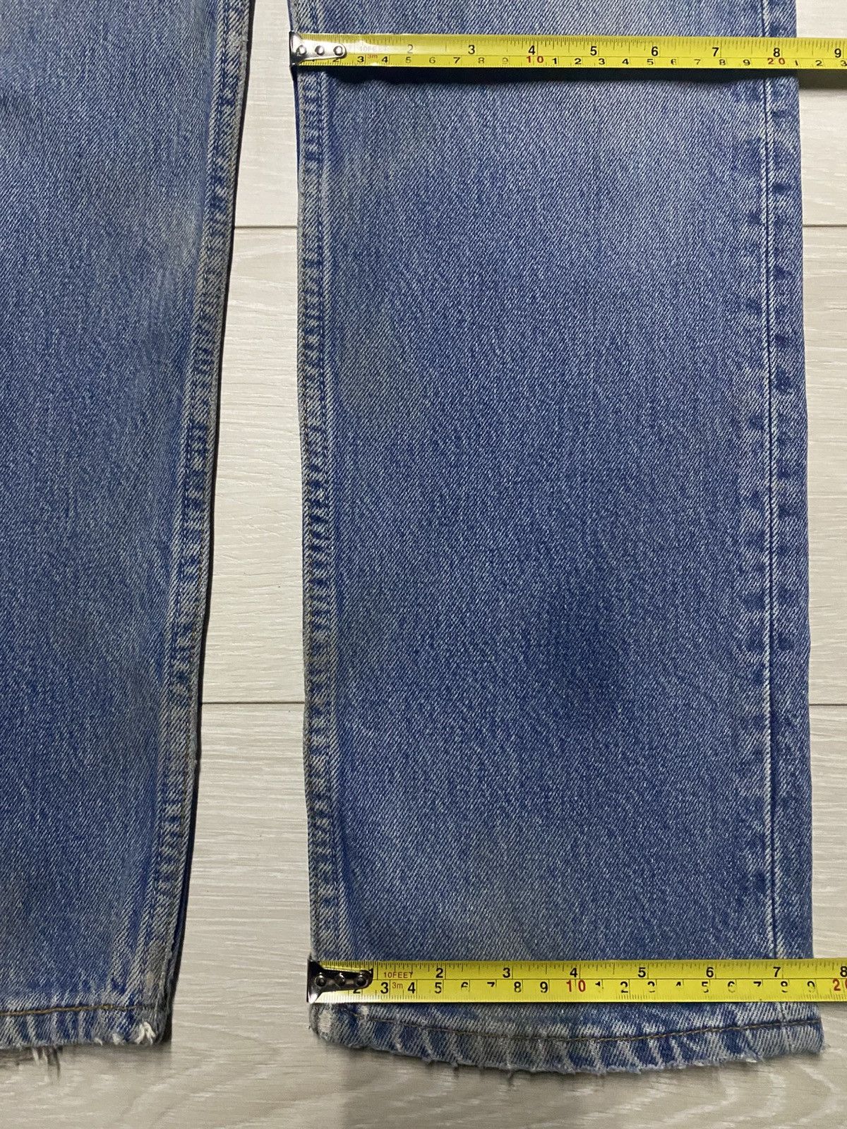 Levi's Levis 501 Y2k Faded Wash Bleach Distressed Jeans Size US 30 / EU 46 - 16 Thumbnail