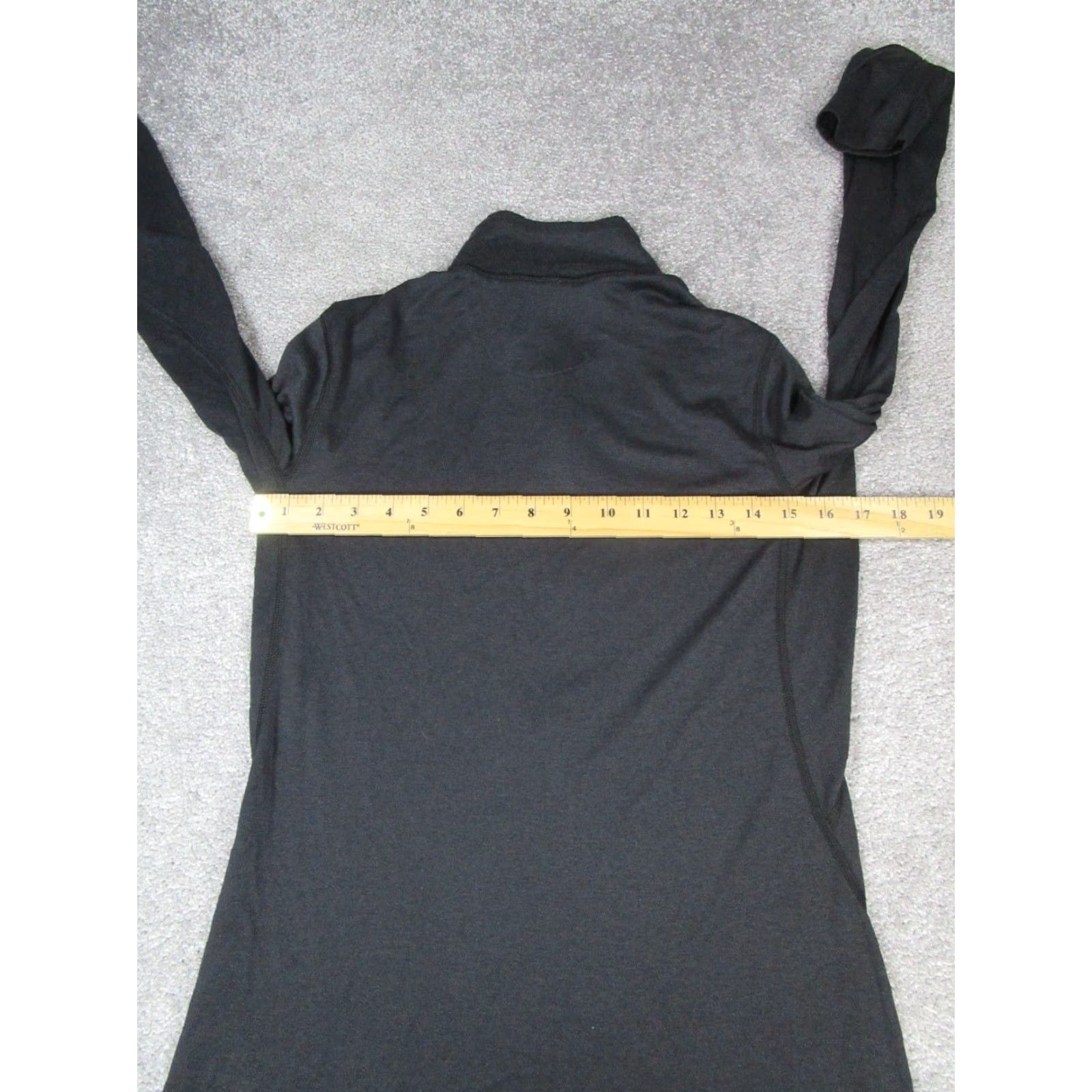 Vintage REI Womens Medium Black Hiking Quarter Zip Mock Neck Pullover Sweater Activewear Casual Sportswear - Mens? Wait end. Size M / US 6-8 / IT 42-44 - 7 Thumbnail