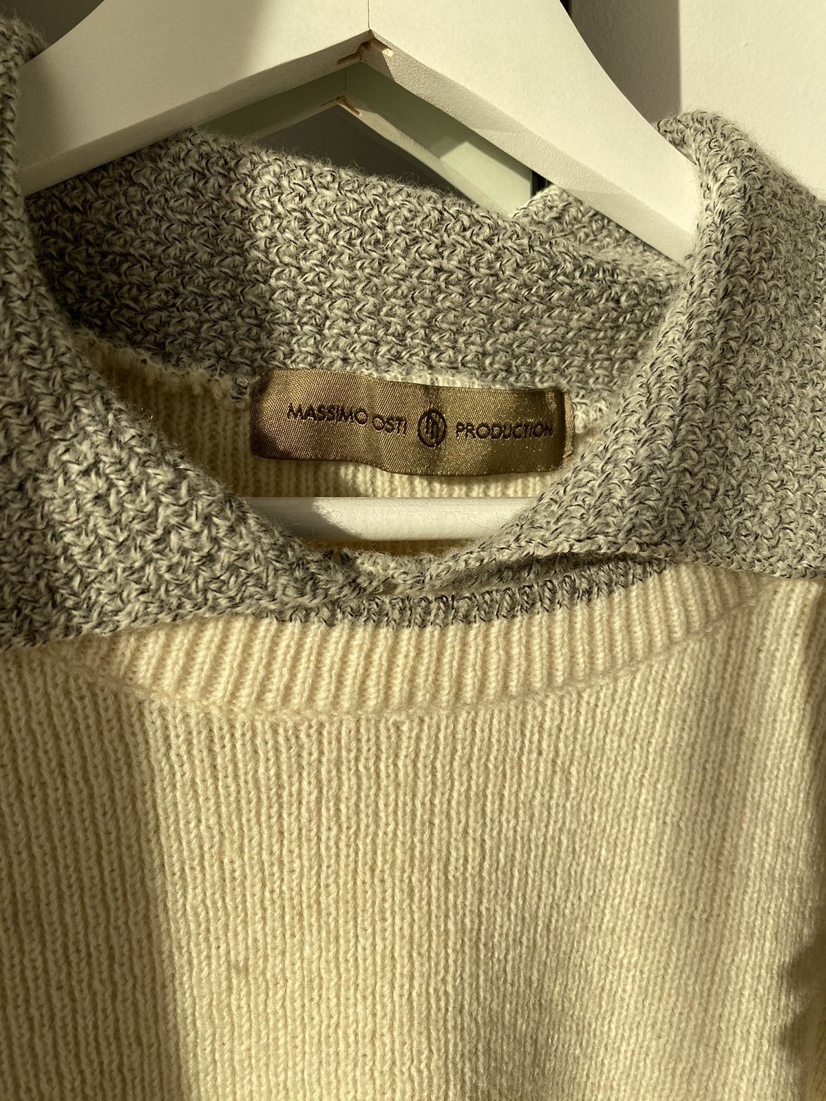 C.P. Company × Massimo Osti × Stone Island Cream sweater Massimo Osti Production vintage XXL Size US XXL / EU 58 / 5 - 2 Thumbnail