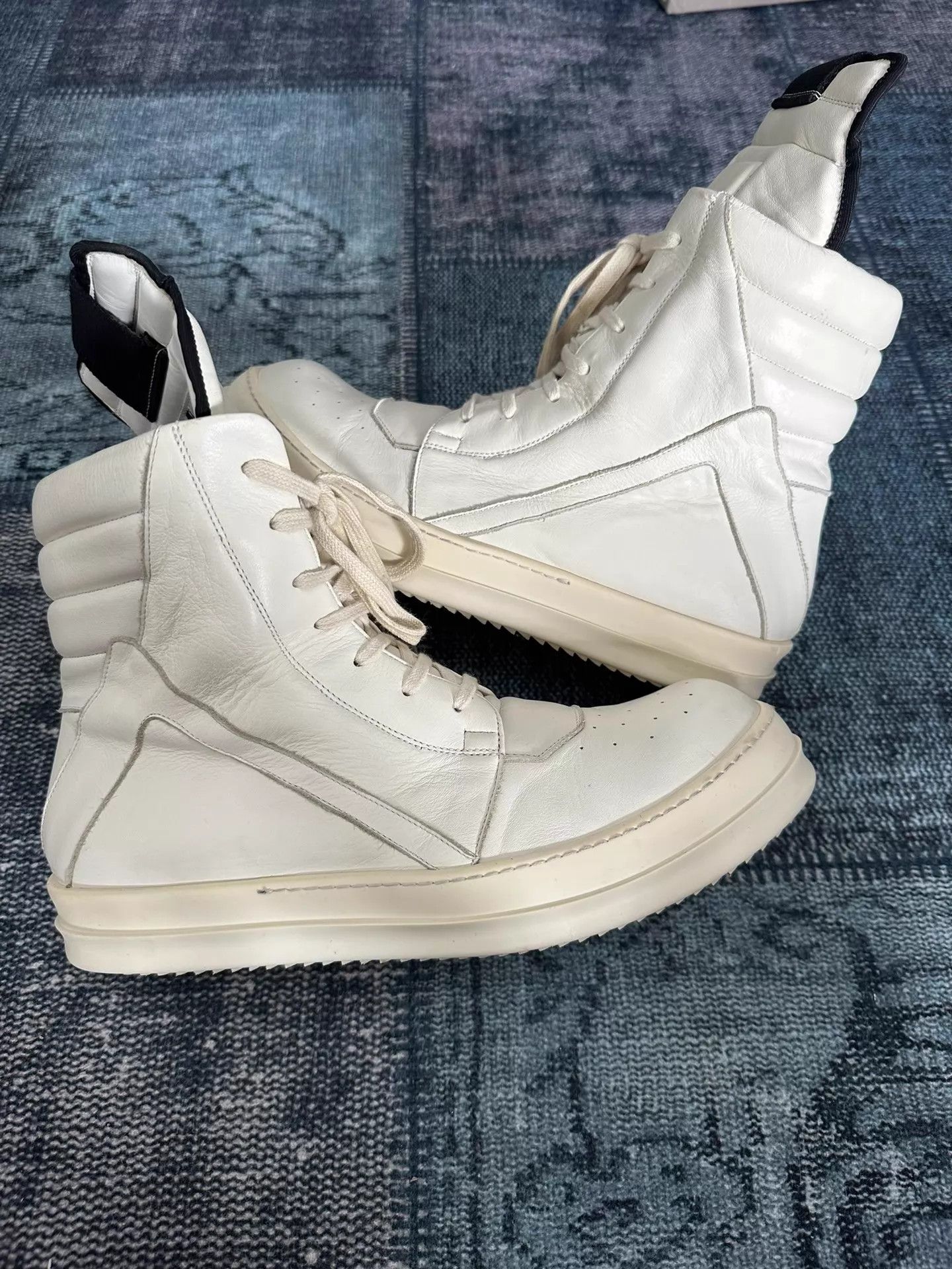 Rick Owens Rick Owens Mainline White Inverted Triangle 44 Size US 11 / EU 44 - 4 Thumbnail
