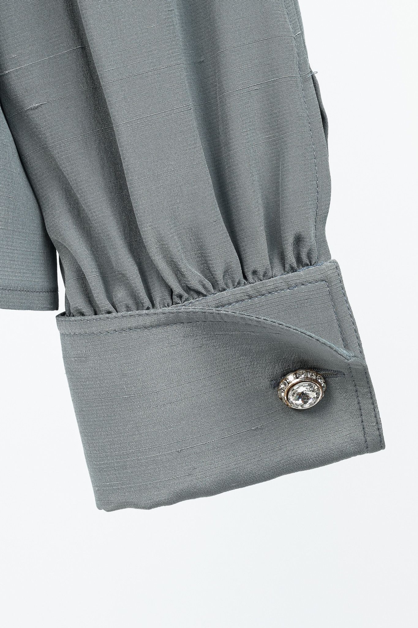 Valentino Valentino Boutique Vintage Shantung Satin Buttoned Blouse Size L / US 10 / IT 46 - 7 Thumbnail