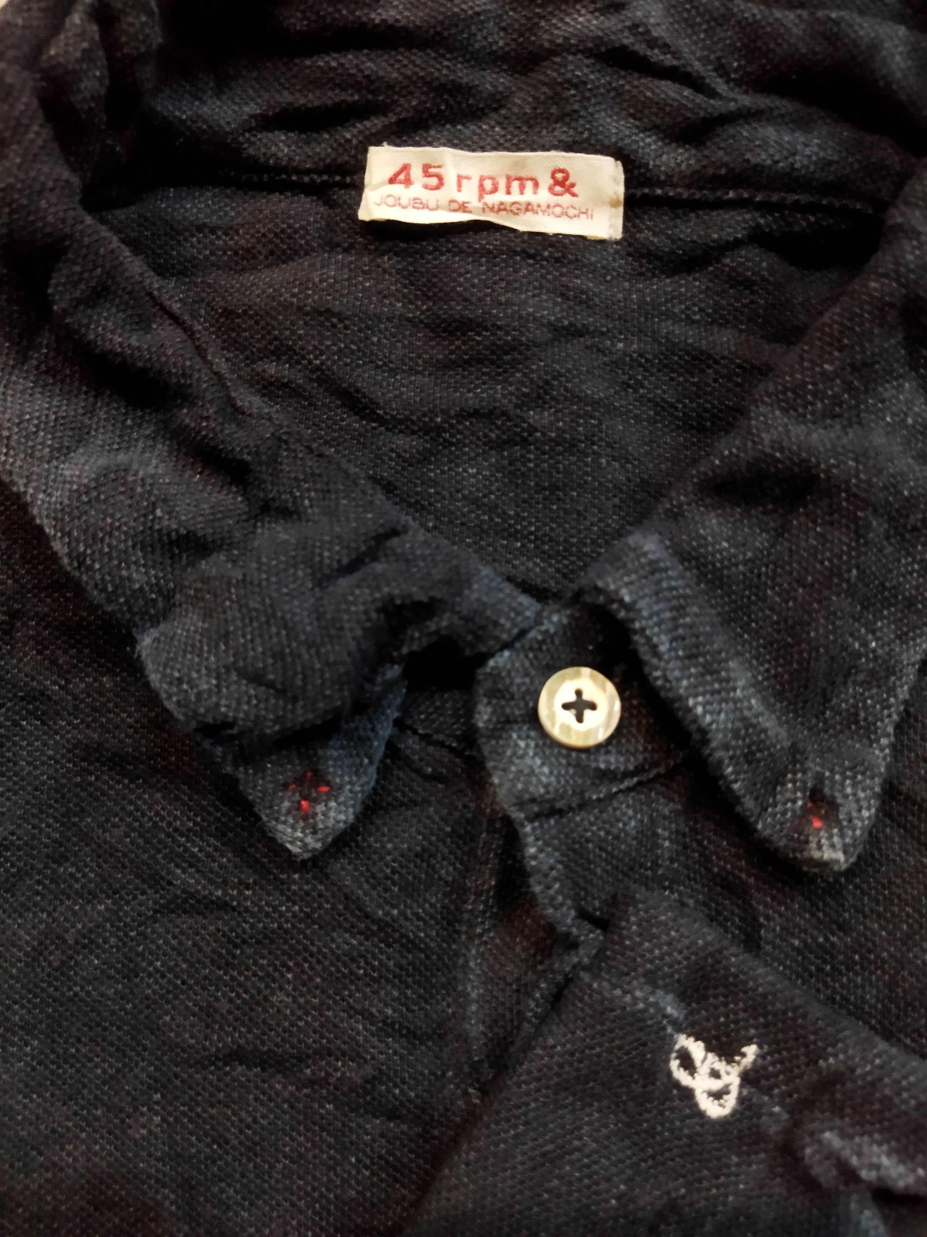 45rpm 45 Rpm Indigo Polo Tee Size US M / EU 48-50 / 2 - 3 Thumbnail