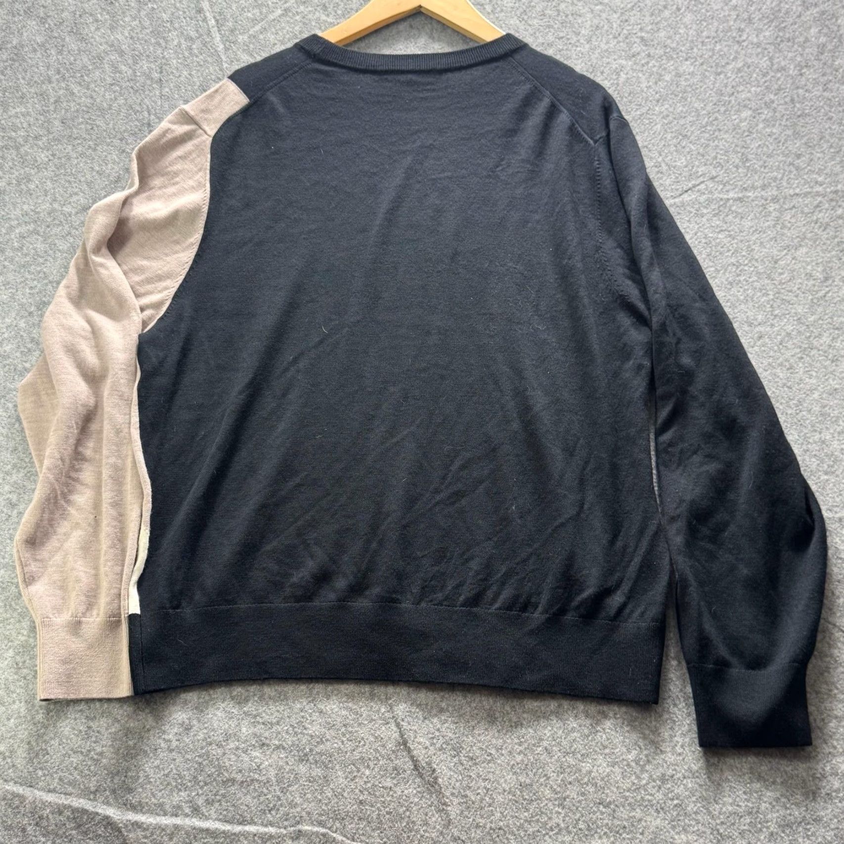 Mr Turk MR TURK Sweater Mens 2XL Black Tan Deer Graphic Merino Wool Crewneck Pullover Size US XXL / EU 58 / 5 - 7 Thumbnail