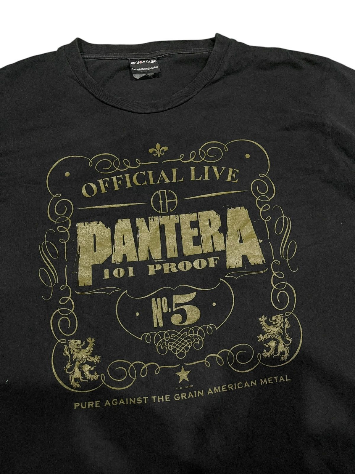 Band Tees Vintage Sun Faded Pantera Official Live 1997 Size US L / EU 52-54 / 3 - 3 Thumbnail
