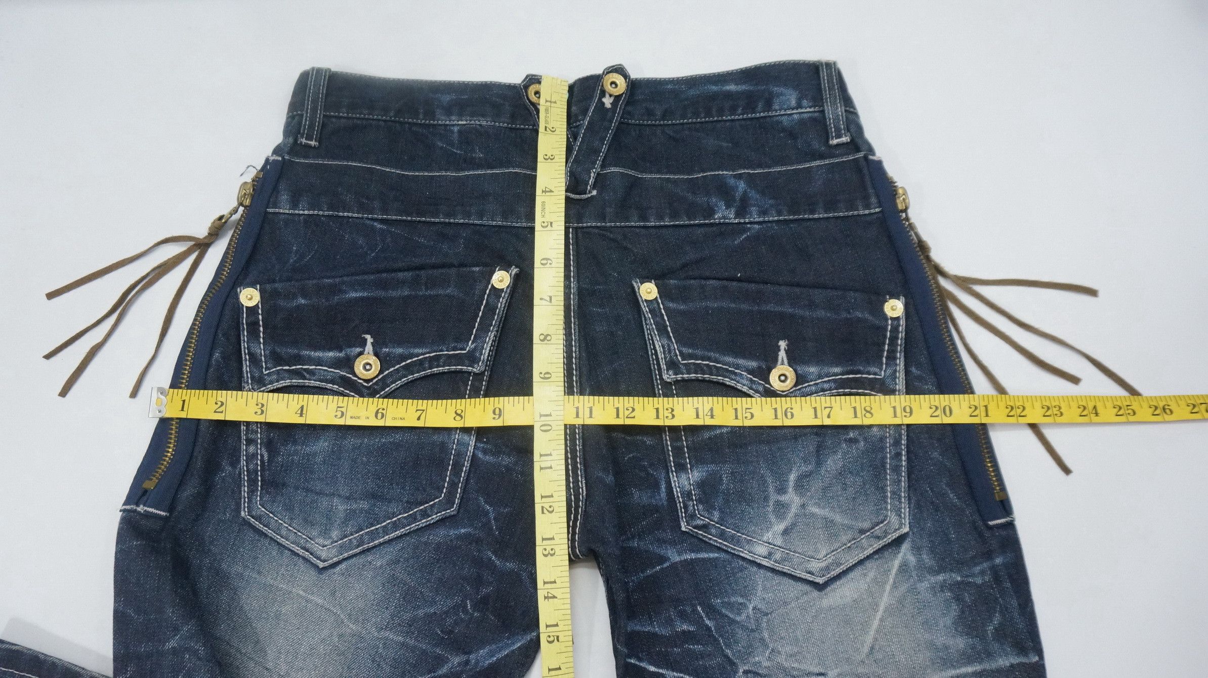 Japanese Brand Sick Rare Nylaus Japan Claw mark Flared Jeans Size US 31 - 14 Thumbnail