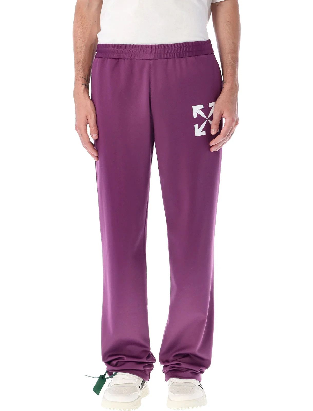 Off-White o1y0225 Logo Jogger & Sweatpant in Purple Size US 34 / EU 50 - 1 Thumbnail