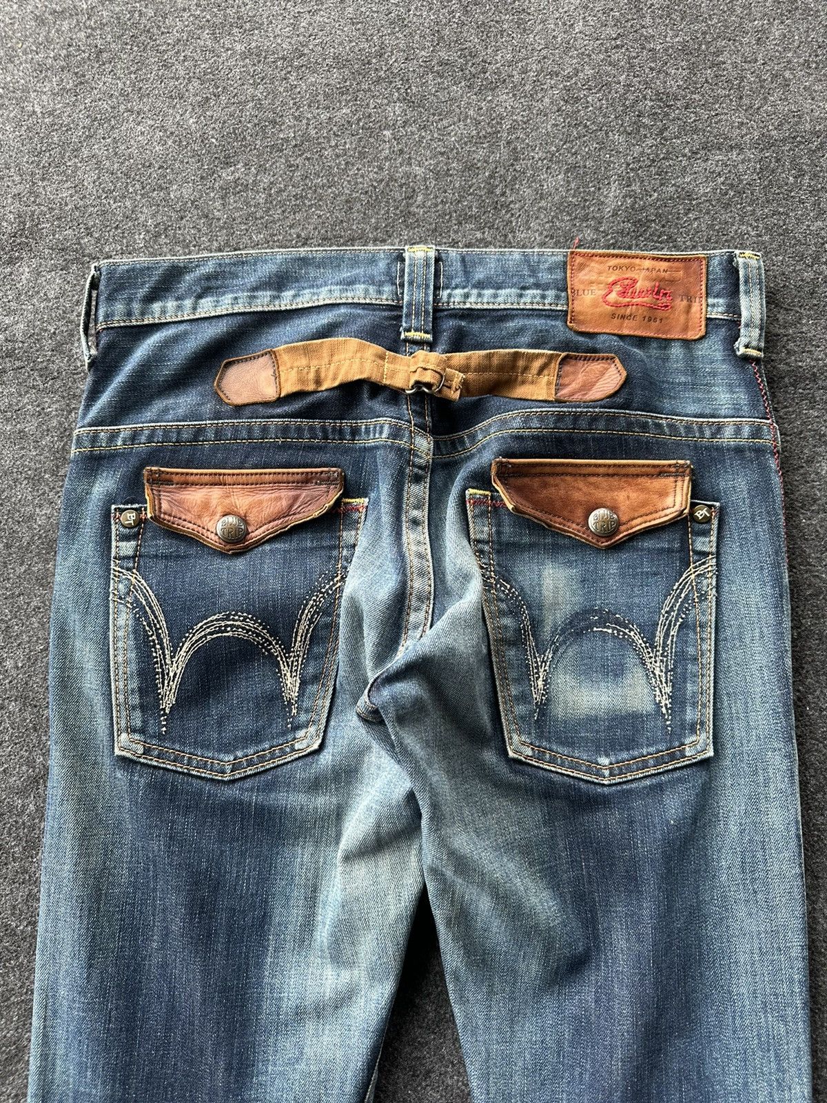 Edwin Edwin Blue Trip Flare Wide Leg Japan Denim 32x32 D219 Size US 32 / EU 48 - 6 Thumbnail