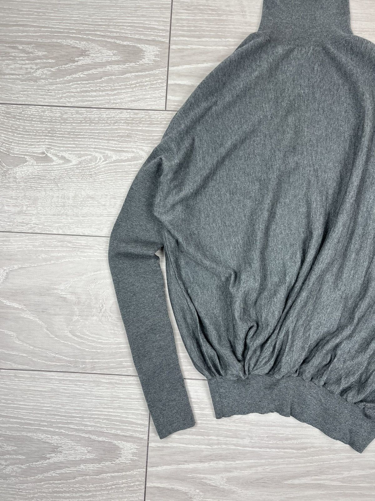 Acne Studios Acne Studios Grey Wool Asymetric Avante Garde Sweater Size S / US 4 / IT 40 - 3 Thumbnail