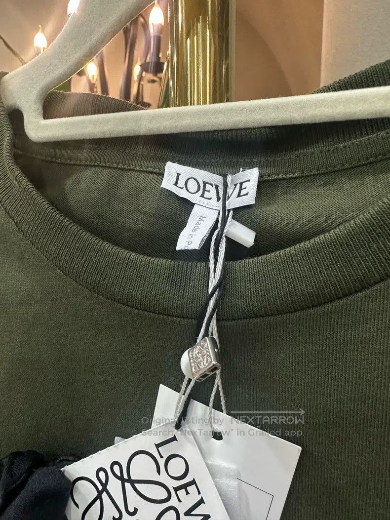 Loewe Loewe Olive green gem logo printed T-shirt Size XS / US 0-2 / IT 36-38 - 5 Thumbnail