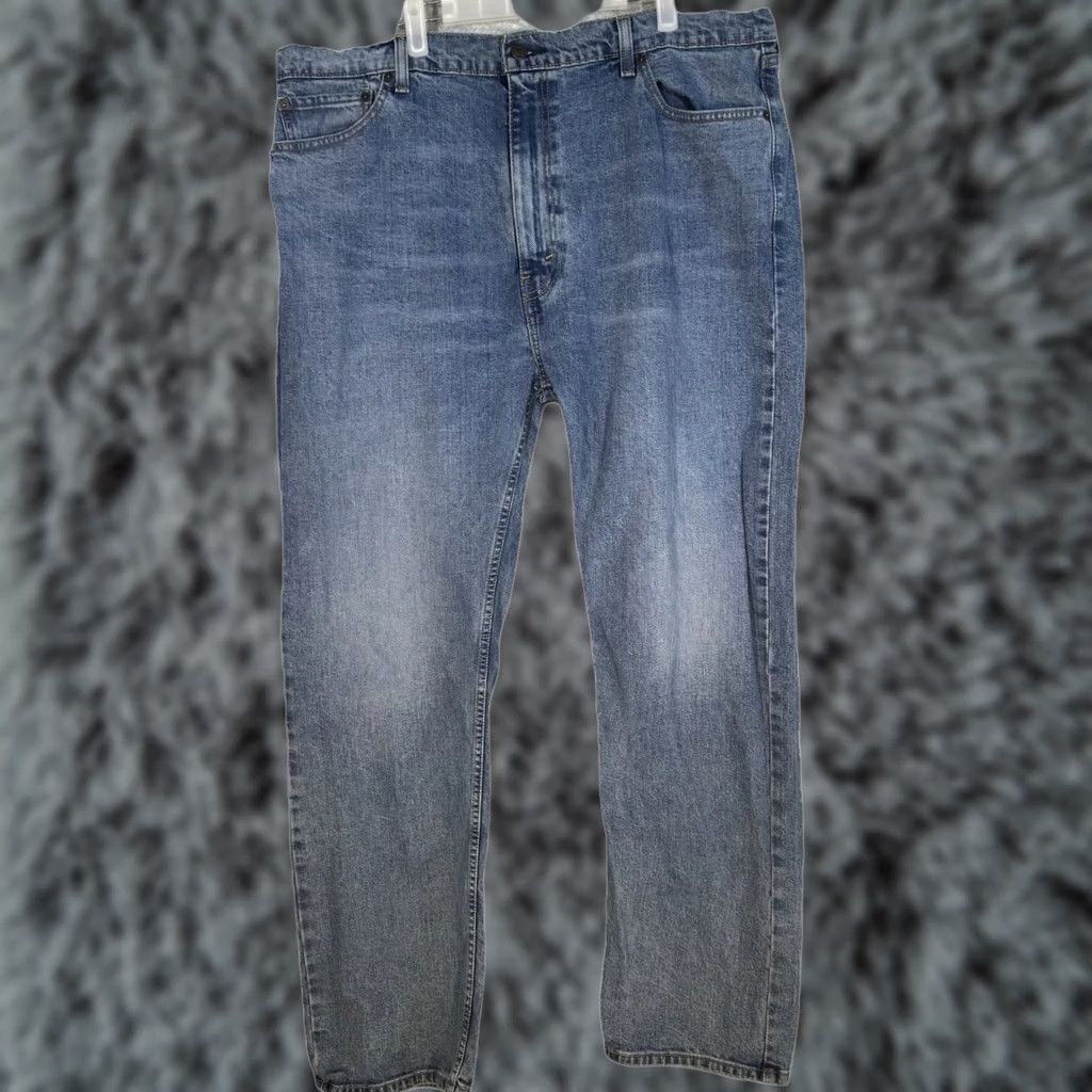 Levi's Levi’s 505 Men’s Jeans Blue Denim Stretch Mid-Rise Straight 42 x 32 Regular Straight Jeans Mens Size US 42 / EU 58 - 1 Thumbnail