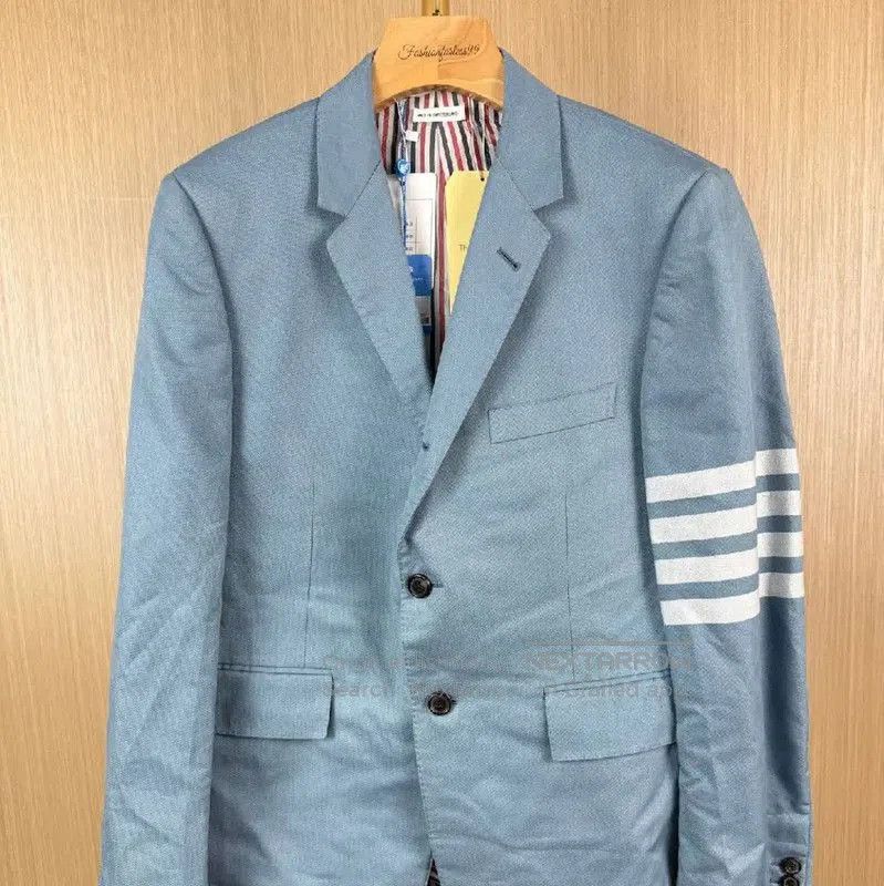 Thom Browne Thom Browne Light Blue Cotton Cardigan for Women . Size L / US 10 / IT 46 - 1 Thumbnail