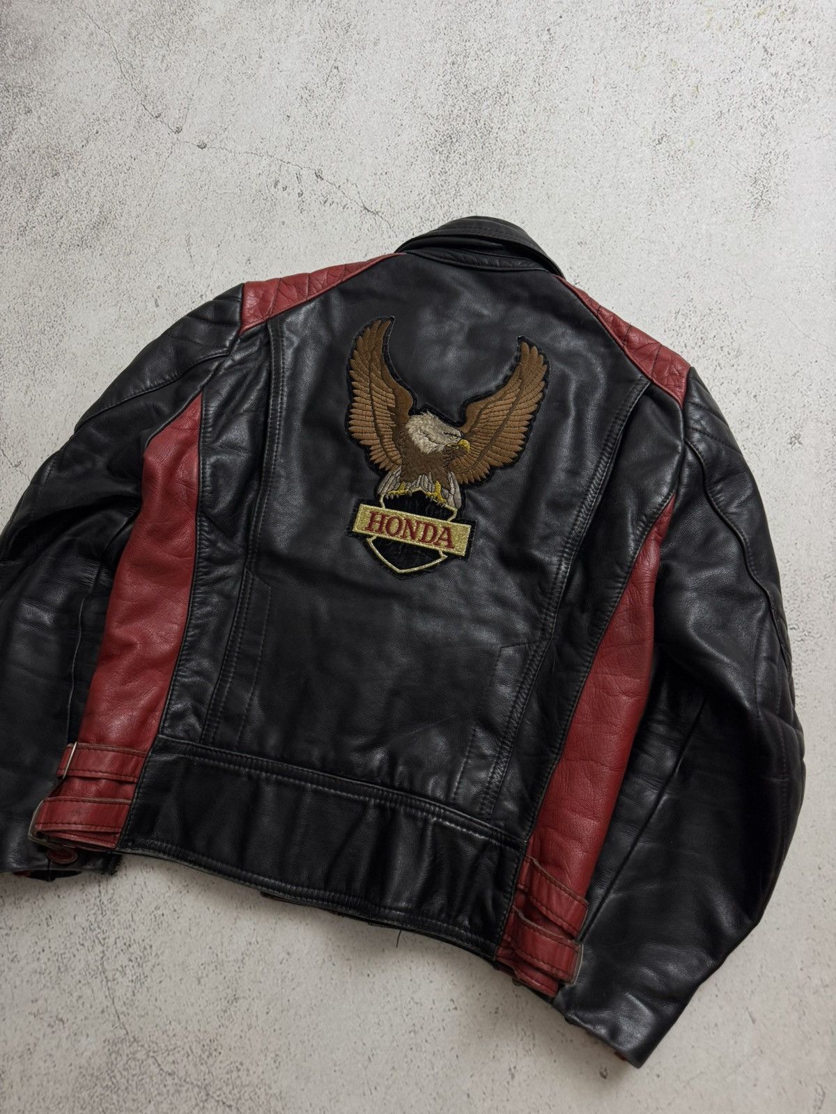 Genuine Leather Harro Vintage Honda Vintage Leather Jacket Size US M / EU 48-50 / 2 - 16 Thumbnail