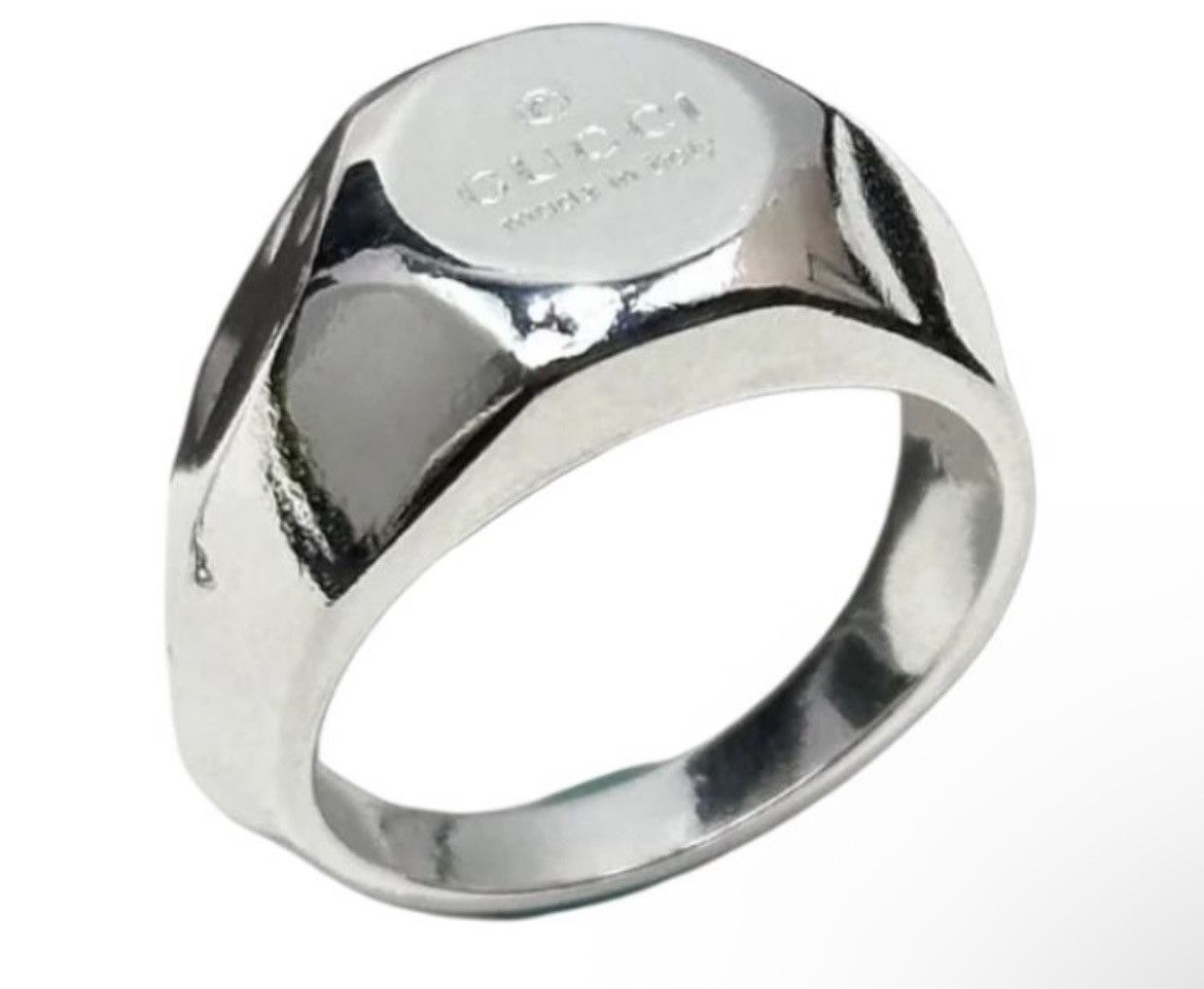 Gucci Gucci Trademark 10mm Silver 925 Ring Unisex Size ONE SIZE - 3 Thumbnail