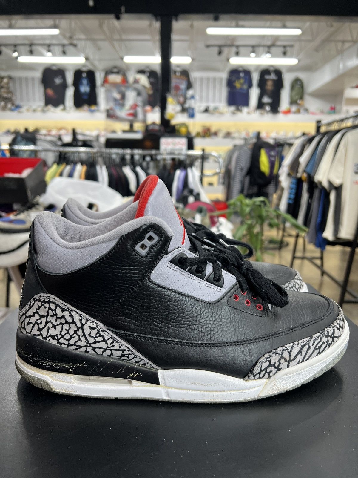 Jordan Brand Air Jordan 3 Black Cement CDP Sz. 10.5 (2008) Size US 10.5 / EU 43-44 - 6 Thumbnail