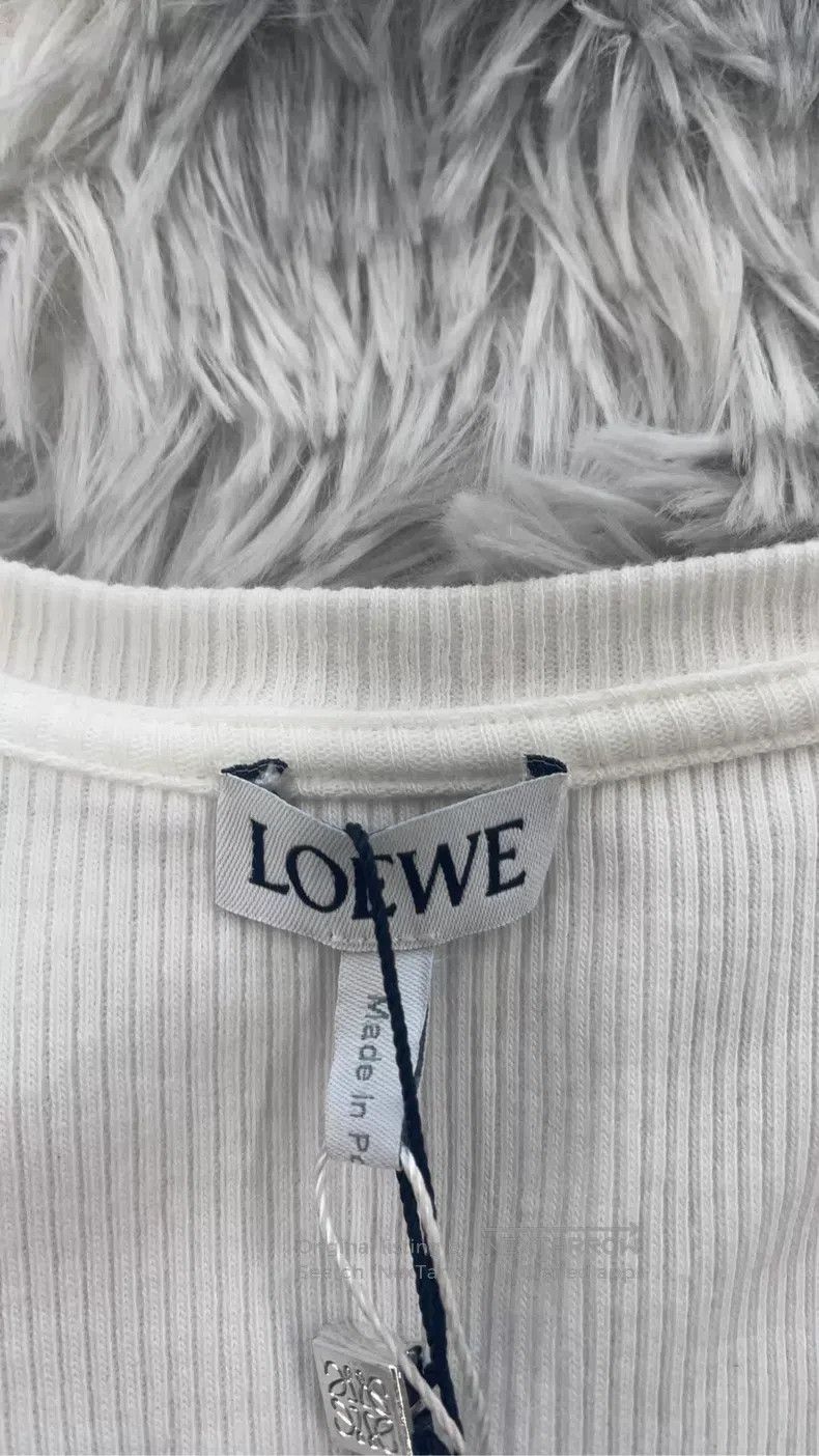Loewe Loewe White Embroidered Logo Vest Size XS / US 0-2 / IT 36-38 - 3 Thumbnail