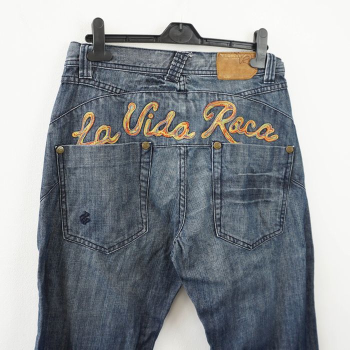 Vintage VERY RARE! La Vida Roca Embroidery Jeans | Grailed