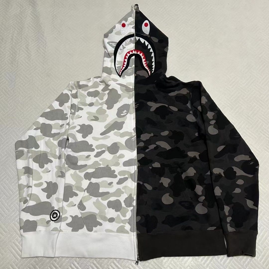 Bape COLOR CAMO SHARK FULL ZIP HOODIE Size US XL / EU 56 / 4 - 1 Thumbnail