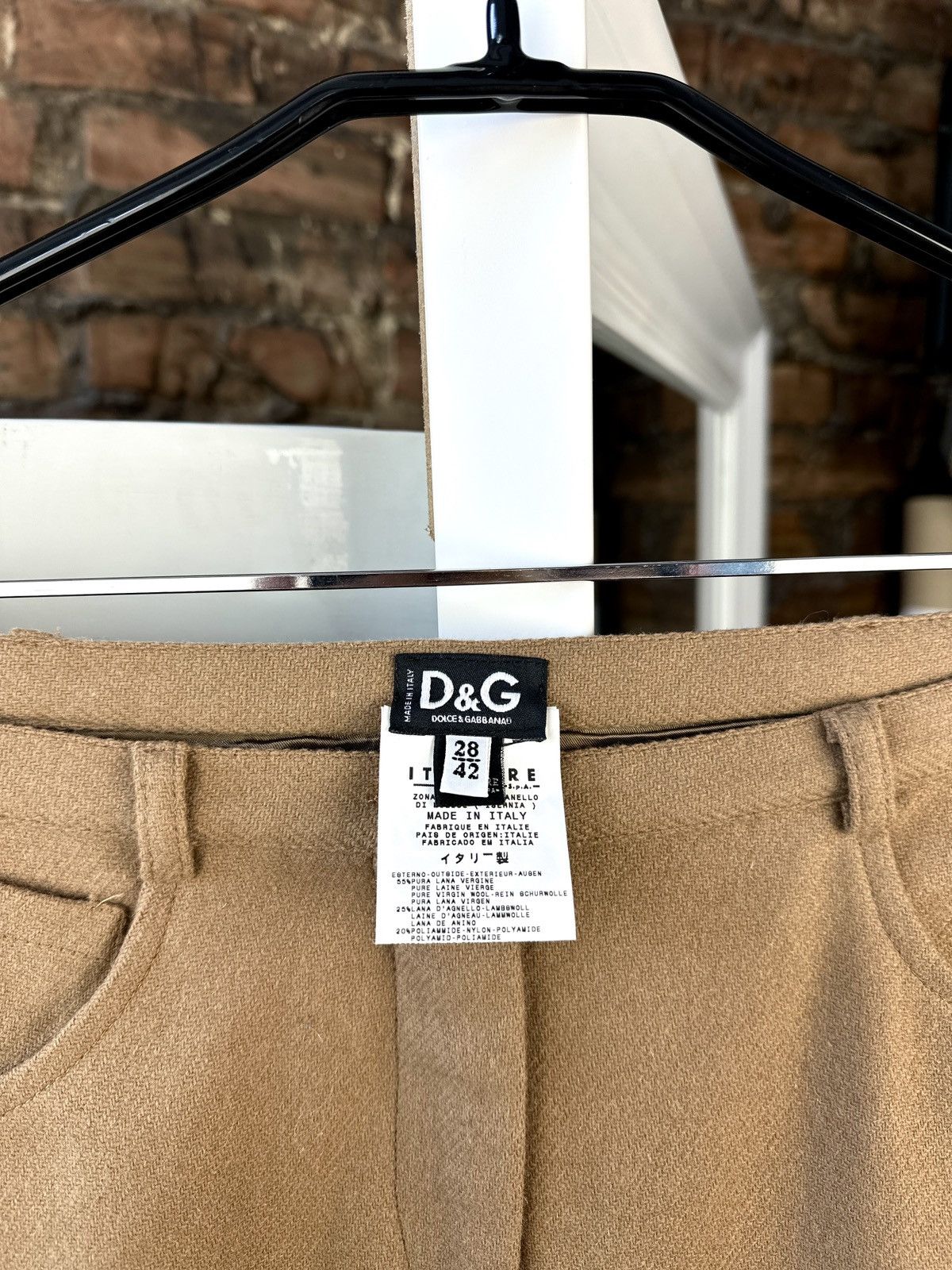Dolce & Gabbana × Vintage 🔥Vintage Women’s Wool Skirt Dolce&Gabbana Brown Size: 42 Size 28" / US 6 / IT 42 - 3 Thumbnail