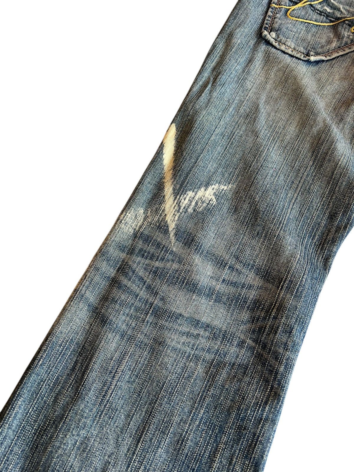 Japanese Brand Vintage Liberto XXX Distressed Flare Mudwash Jean Size US 28 / EU 44 - 13 Thumbnail