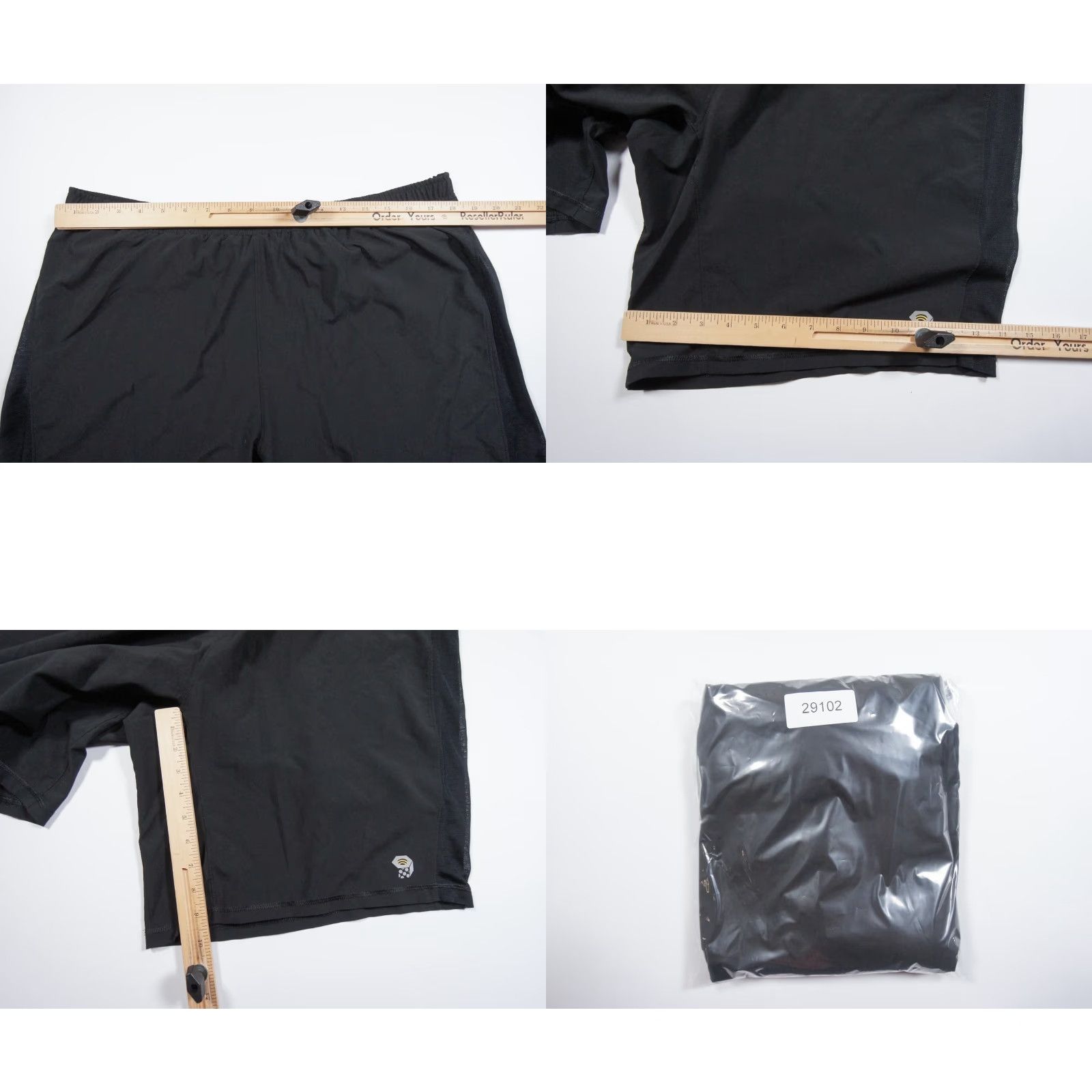 Mountain Hardwear Mountain Hardwear Shorts Mens XL Black Activewear Lightweight Lined Pockets Outdoor Sportswear - Regular Fit Size US 36 / EU 52 - 8 Thumbnail