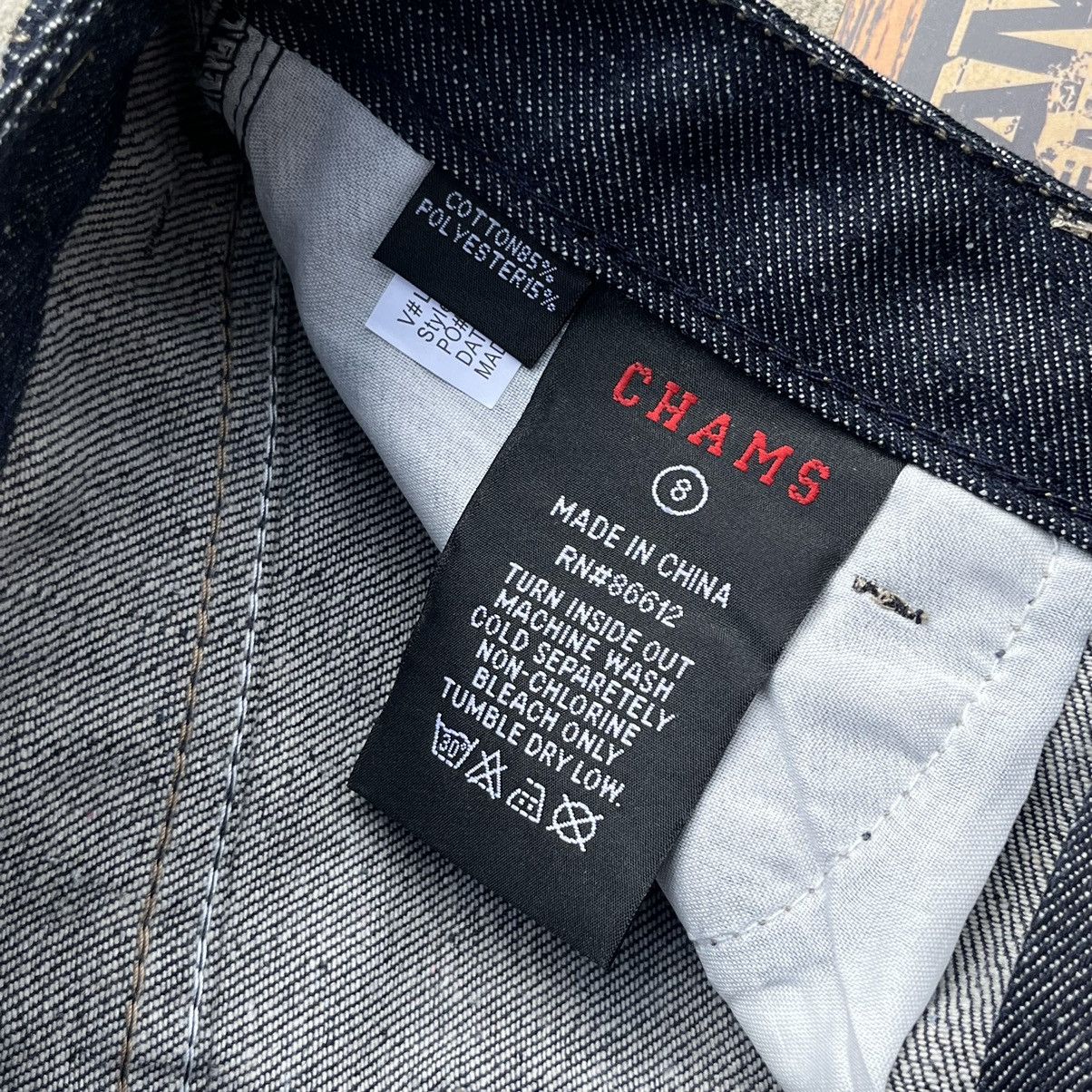 Affliction × JNCO × Vintage NEW Crazy Vintage Y2K Chams Premium Baggy Denim Shorts Size US 26 / EU 42 - 8 Thumbnail