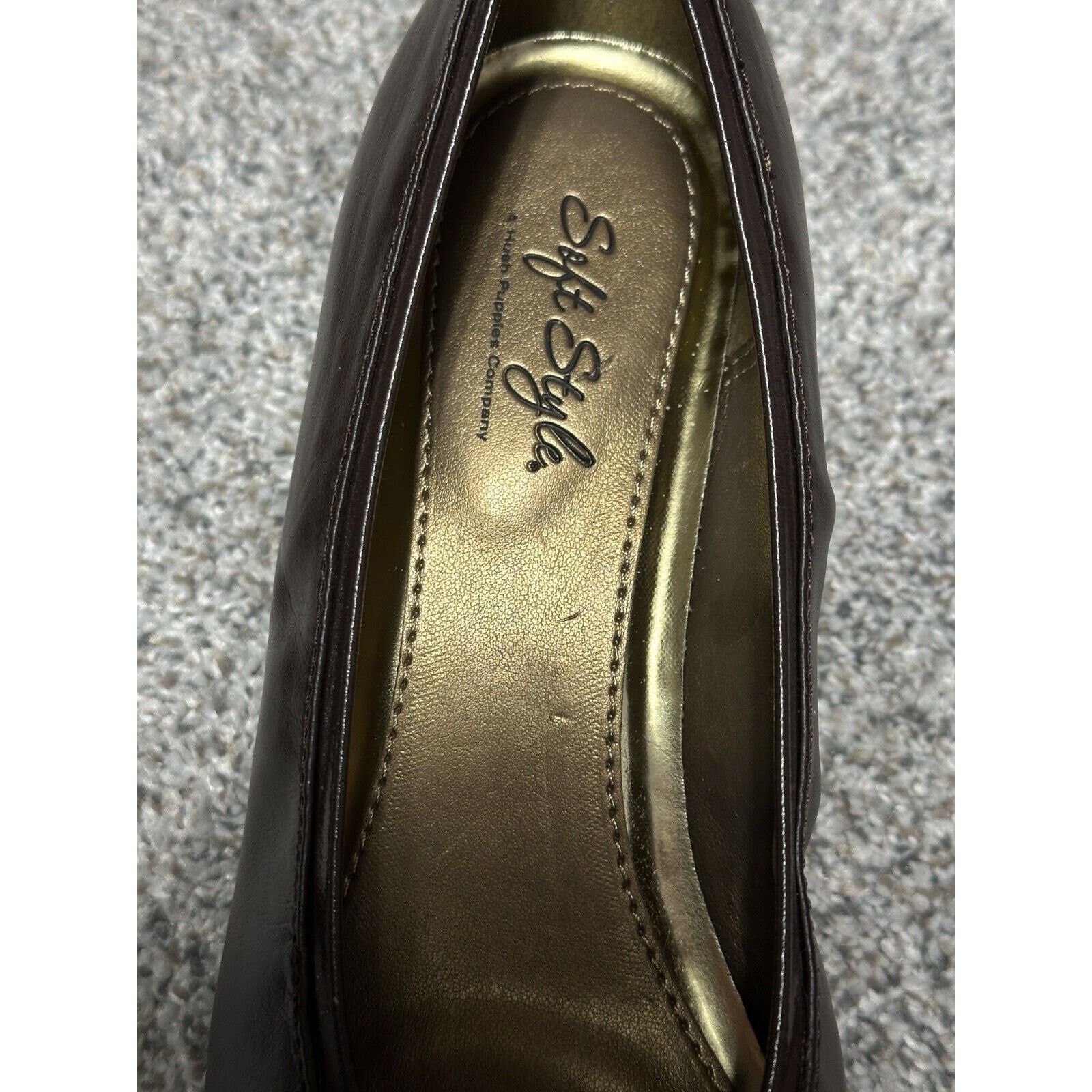 Hush Puppies Soft Style Hush Puppies Pumps 8 90s Y2K Dark Chunky Heel Size US 8 / IT 38 - 8 Thumbnail