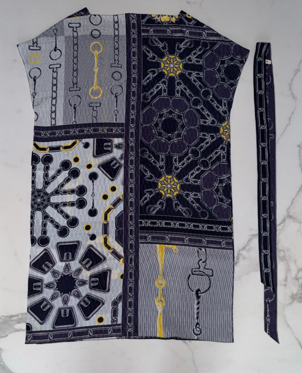 Hermes Hermès Effet Kaleidoscope Belted Tunic Size XS / US 0-2 / IT 36-38 - 2 Thumbnail