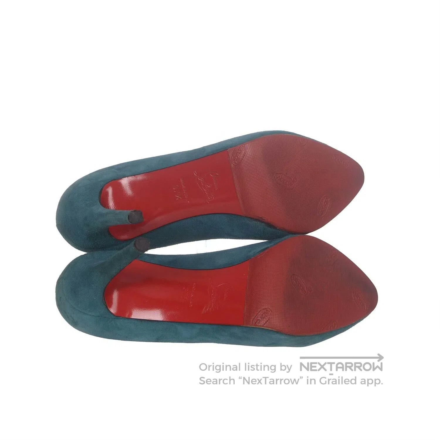 Christian Louboutin Christian Louboutin Suede High Heels 37.5. Size US 6.5 / IT 36.5 - 5 Thumbnail