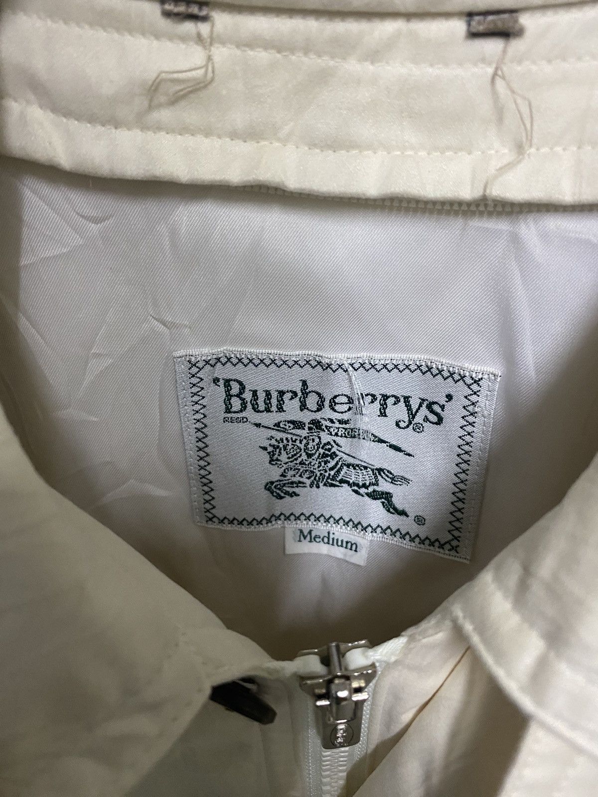 Burberry × Vintage 80s BURBERRY MEN’S CREM BOMBER JACKET Size US M / EU 48-50 / 2 - 6 Thumbnail
