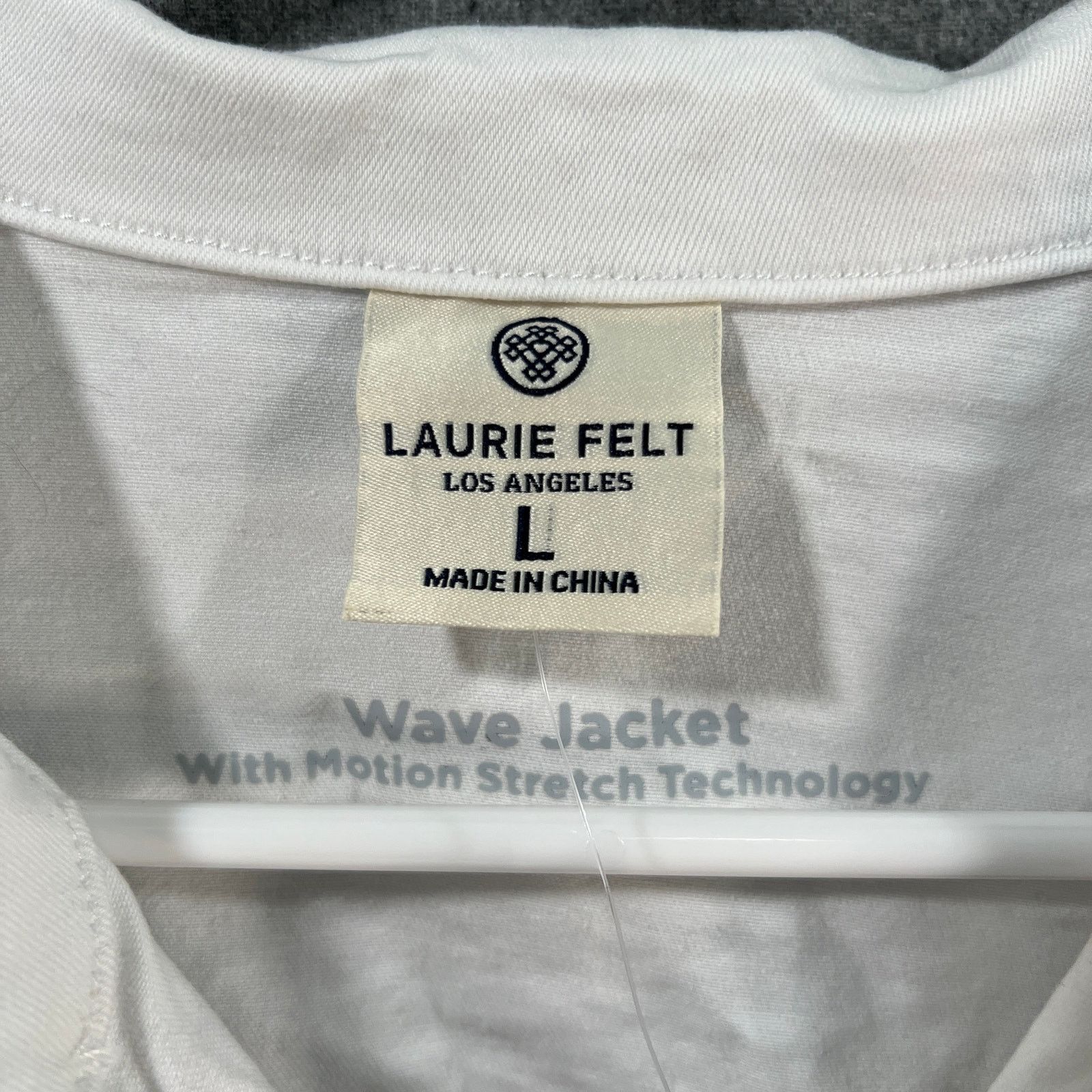 Other Laurie Felt Wave Denim Jacket with Embroidery White, Size L / US 10 / IT 46 - 3 Thumbnail