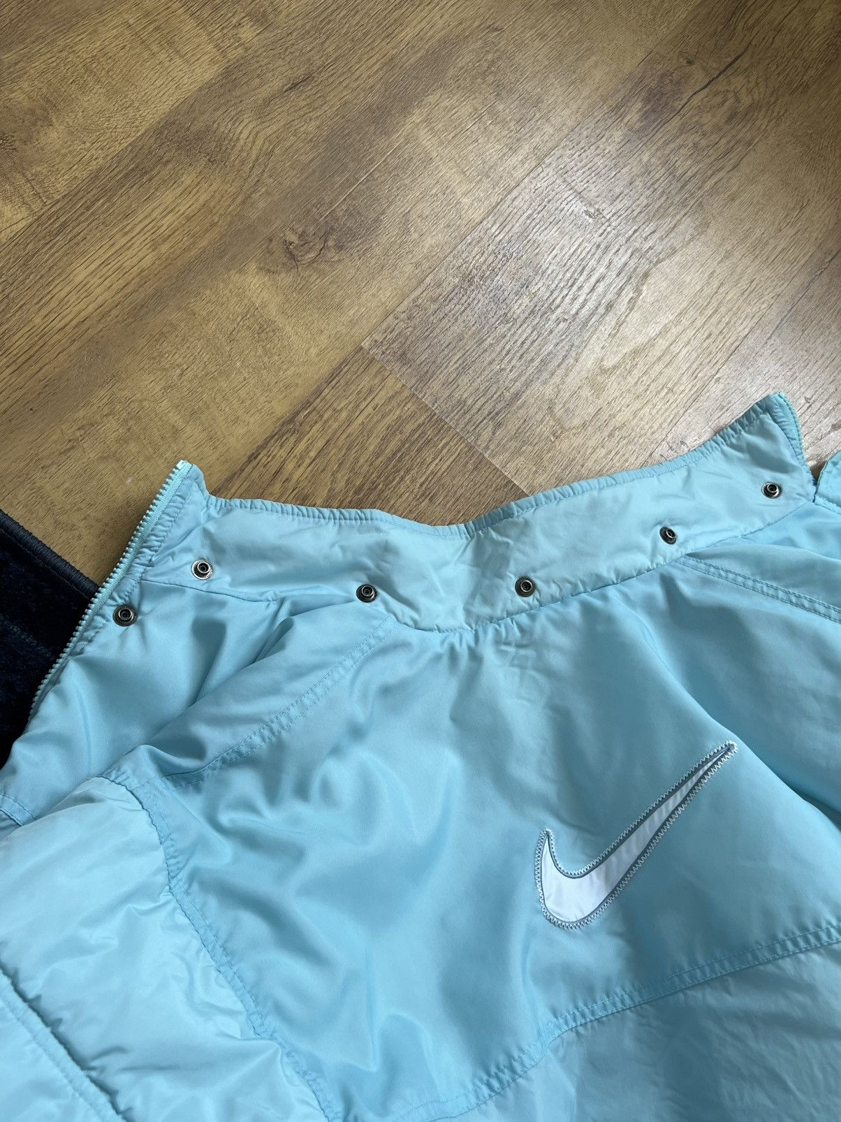 Vintage Nike blue vintage jacket turquoise big swoosh RARE Size M / US 6-8 / IT 42-44 - 14 Thumbnail