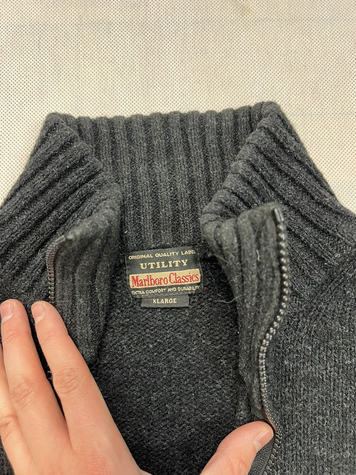 Marlboro × Marlboro Classics × Vintage Sweater Marlboro Classics Utility vintage logo wool Size US XL / EU 56 / 4 - 4 Thumbnail