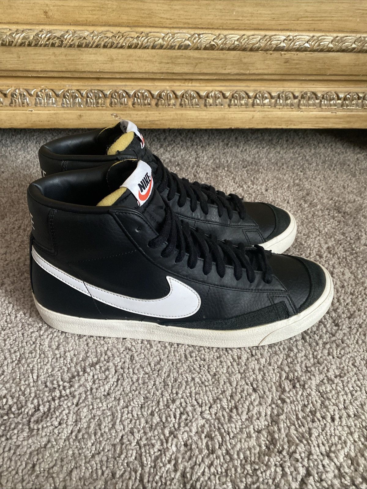 Nike Nike Blazer 77 Mid black vintage leather size 10.5 Size US 10.5 / EU 43-44 - 1 Thumbnail