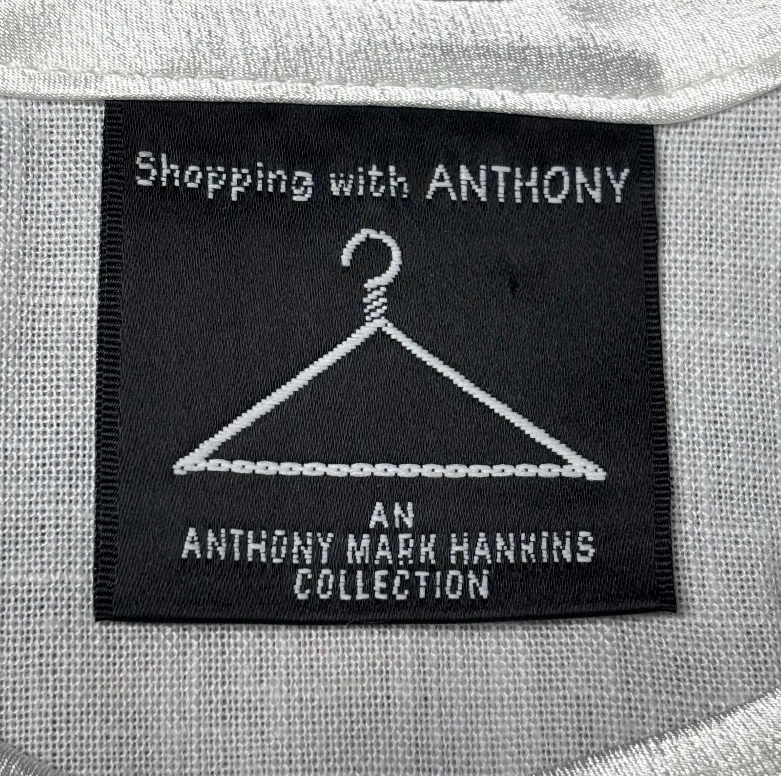 Other 80s Anthony Mark Hankins Tank Top Womens 3XL Linen USA Satin Size 3XL / US 20-22 - 2 Thumbnail