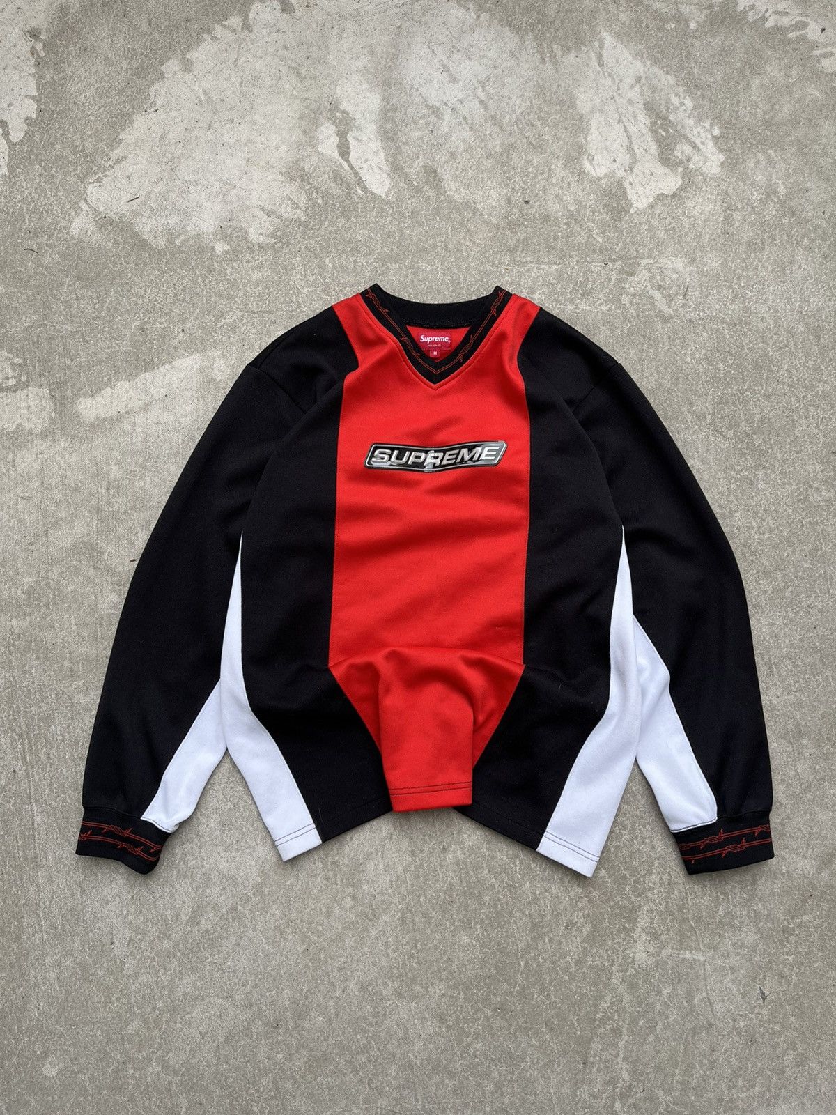 Supreme Suprem Wired Moto Jersey Sweatshirt Longsleeve Size US M / EU 48-50 / 2 - 1 Thumbnail