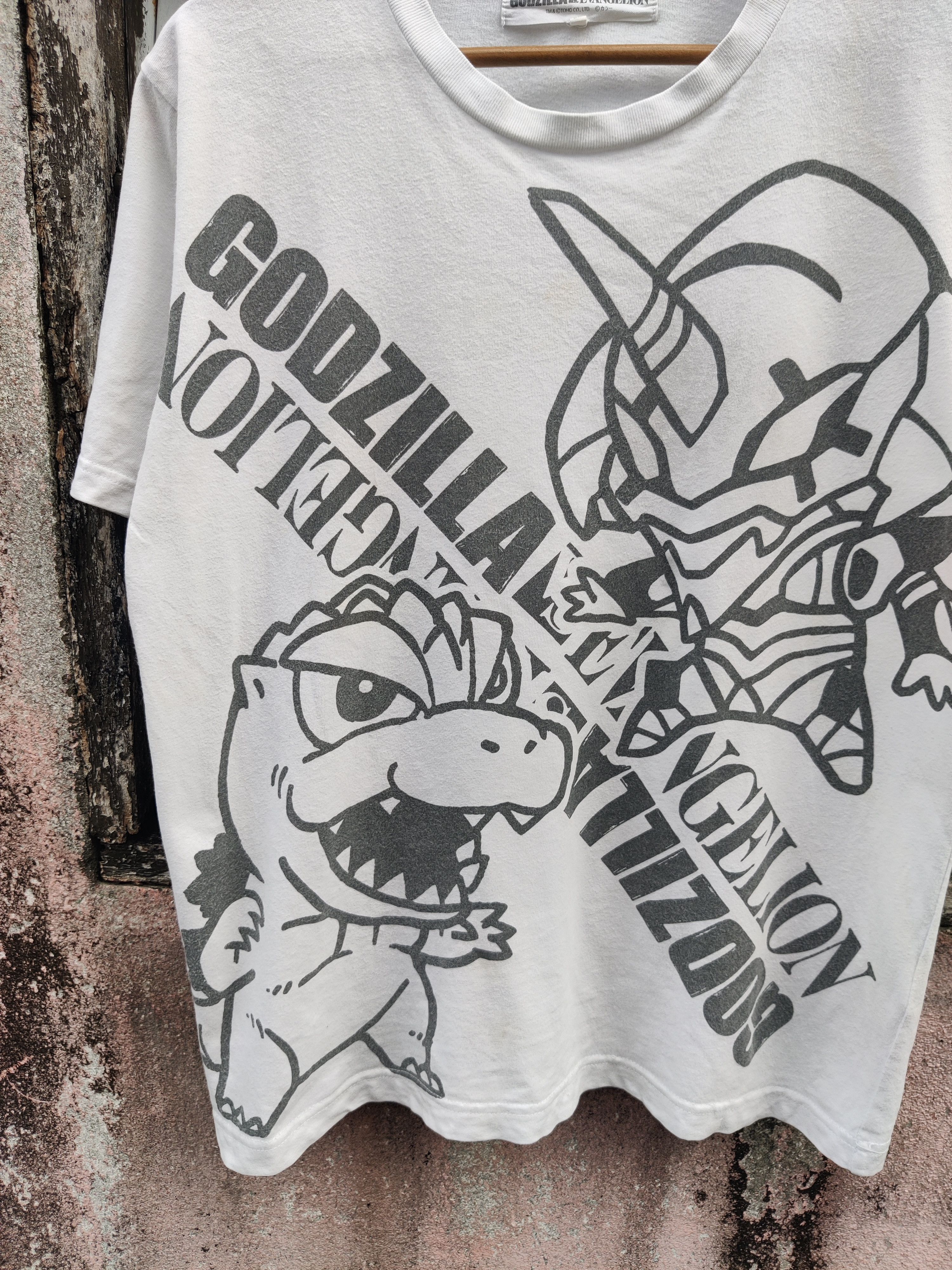 Anime Vintage Archival Godzilla Evangelion OVP Anime Shirt Size US L / EU 52-54 / 3 - 4 Thumbnail