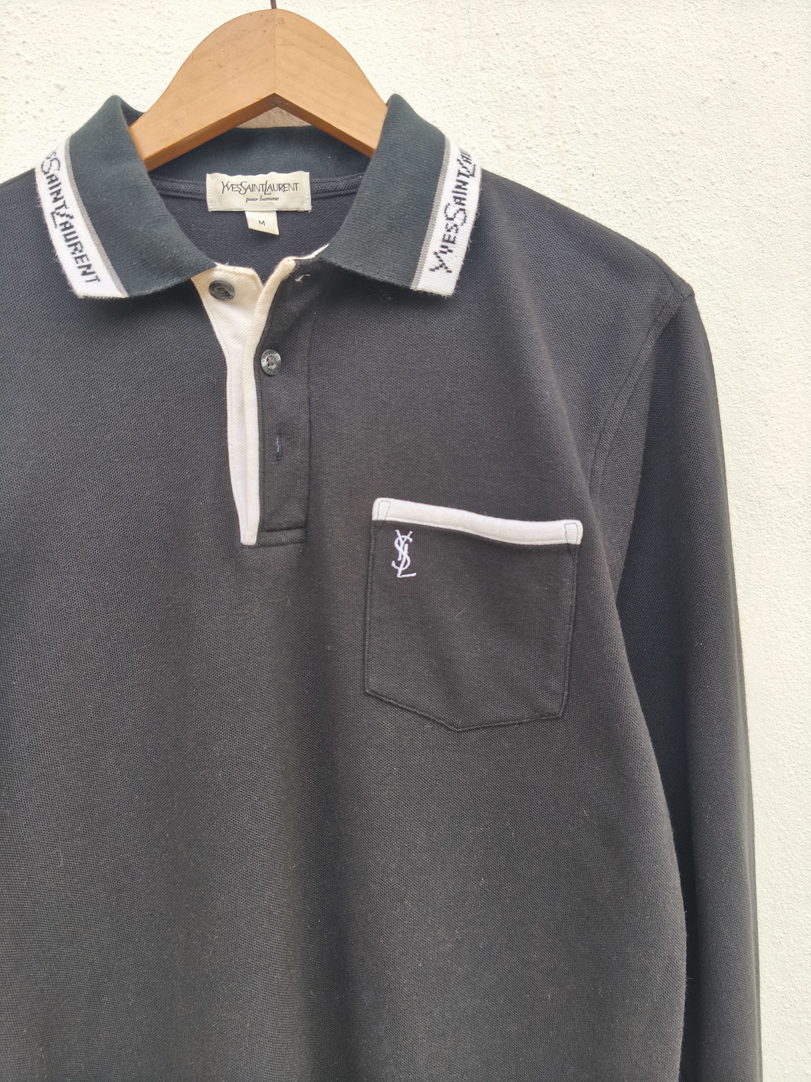Yves Saint Laurent 🔥 Yves Saint Laurent polo long sleeve shirt Size US M / EU 48-50 / 2 - 5 Thumbnail