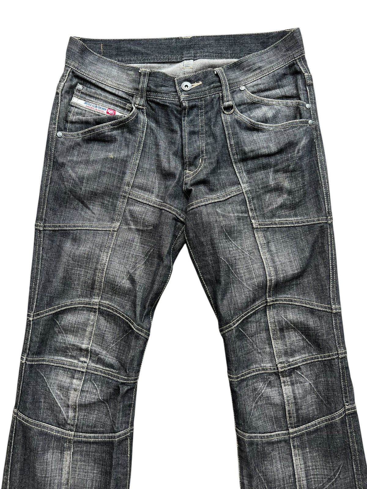 Nicole Club Gothic Patch Low Rise Denim Jeans 32x33 00s NICOLE 