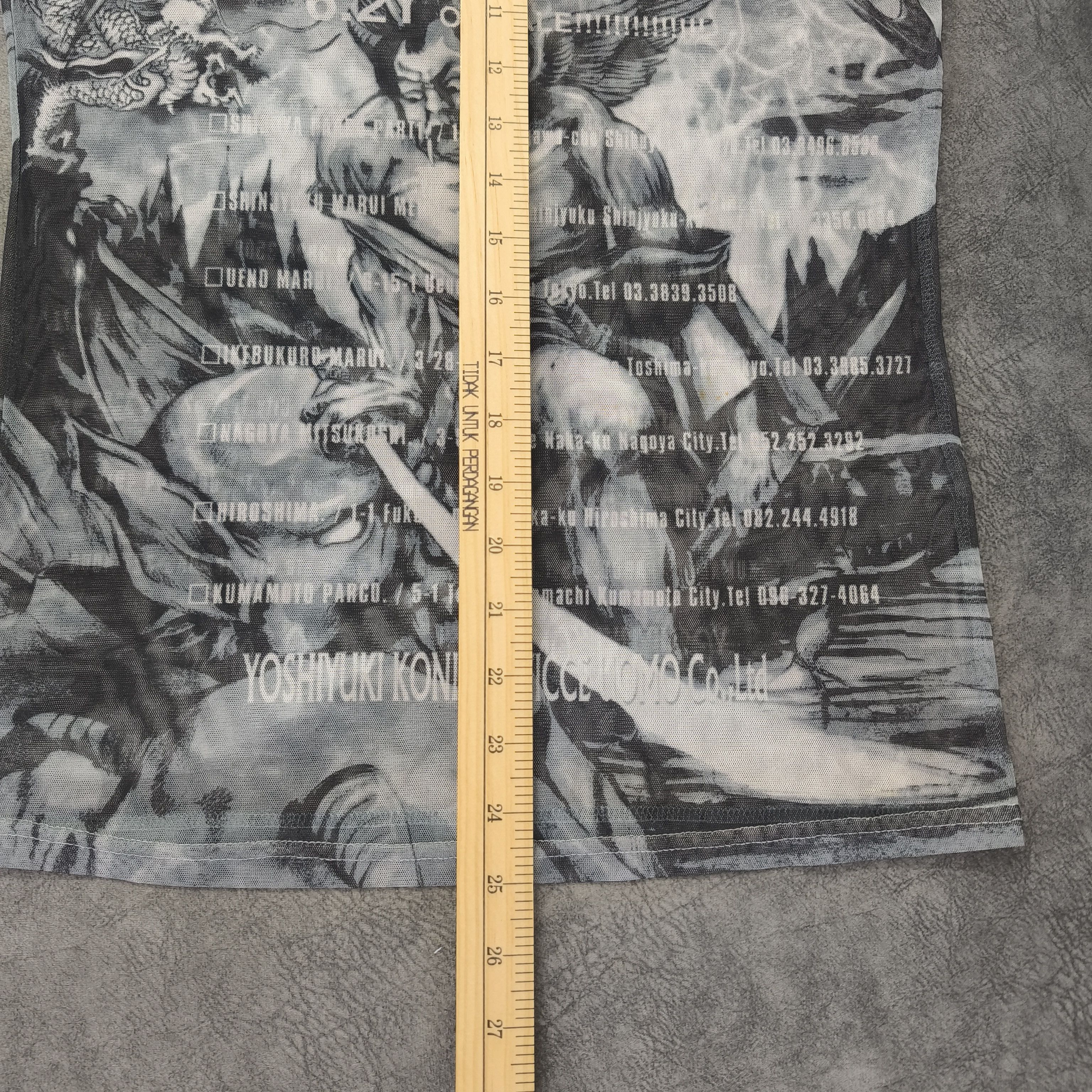 Japanese Brand Yoshiyuki Konishi AW01 Devil Dragon Gothic Tattoo Mesh Top Size US S / EU 44-46 / 1 - 8 Thumbnail
