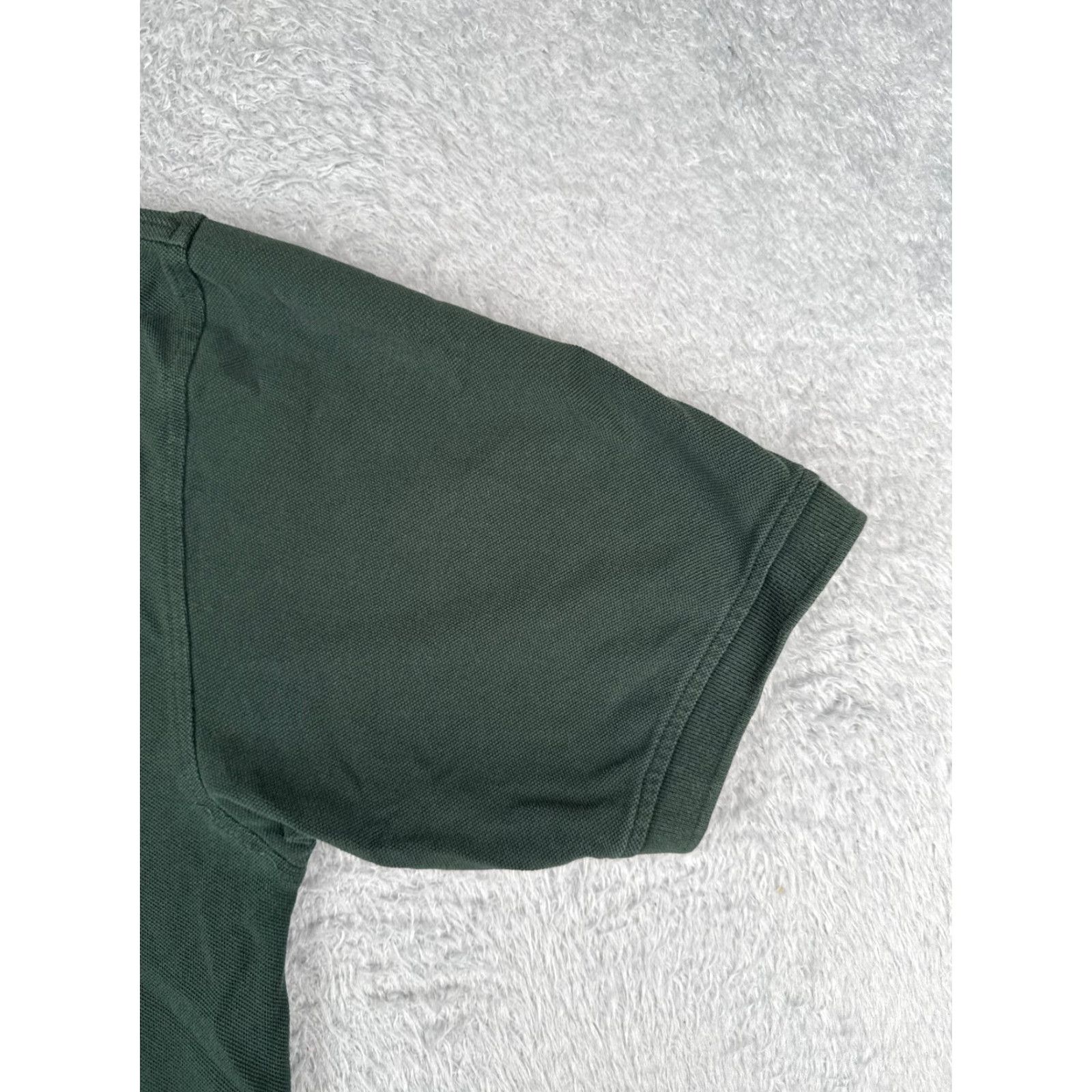 Tommy Hilfiger VINTAGE Tommy Hilfiger Polo Shirt Men 2XL Green Short Sleeve Cotton Jersey Slim Fit, Solid, Embroidered Logo, Button-Down Collar, Casual Polo, Mens Size US XXL / EU 58 / 5 - 2 Thumbnail