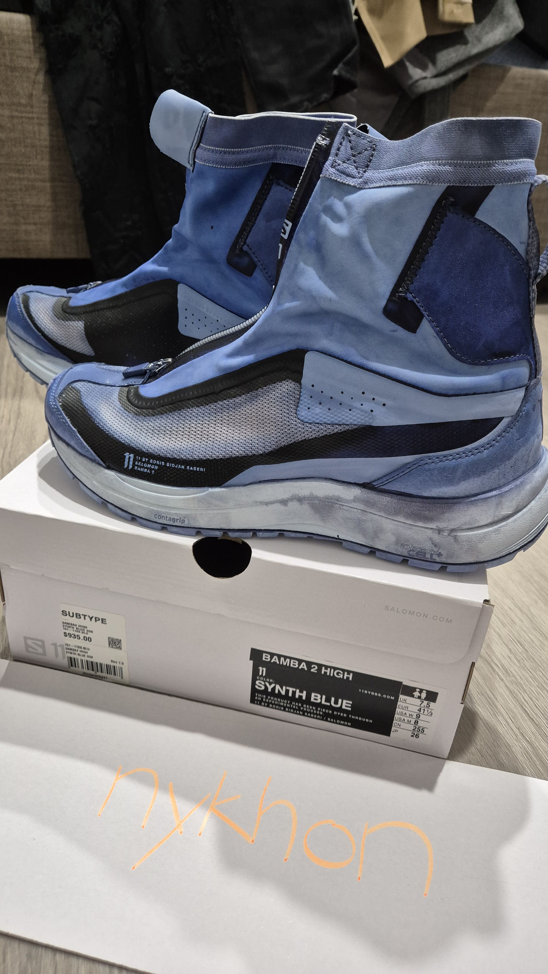 11 By Boris Bidjan Saberi × Salomon Bamba 2 Synth Blue Size US 8.5 / EU 41-42 - 2 Thumbnail
