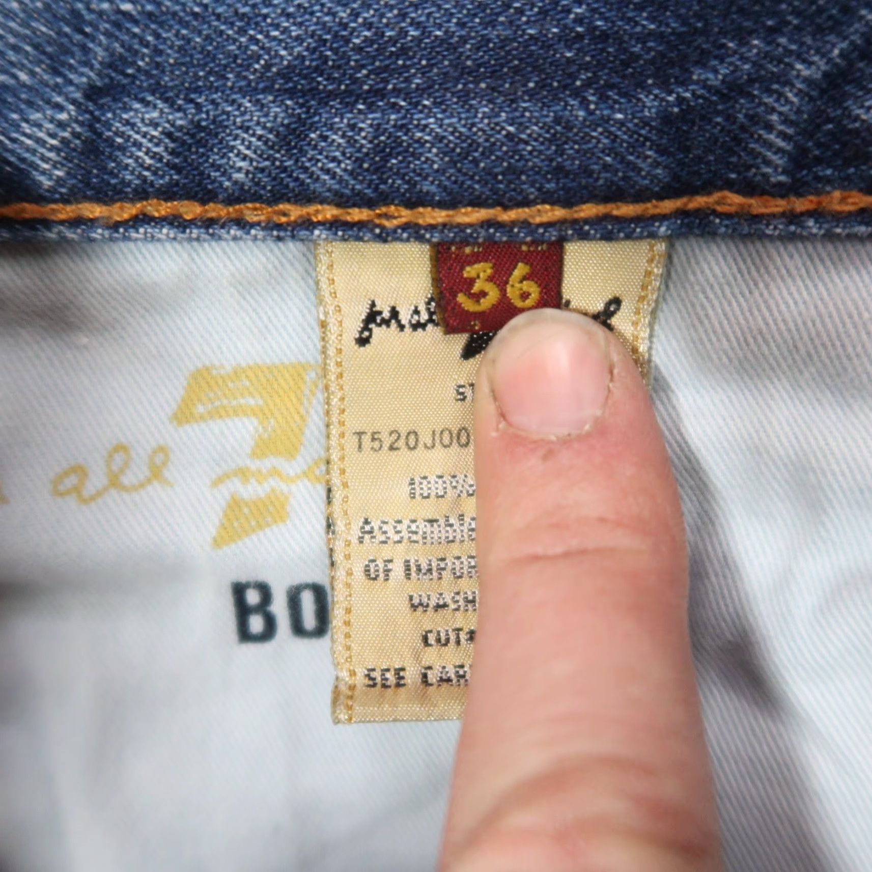 7 For All Mankind 7 For All Mankind Bootcut Jeans Men's 36x30 Blue Denim 7FAM Size US 36 / EU 52 - 6 Thumbnail