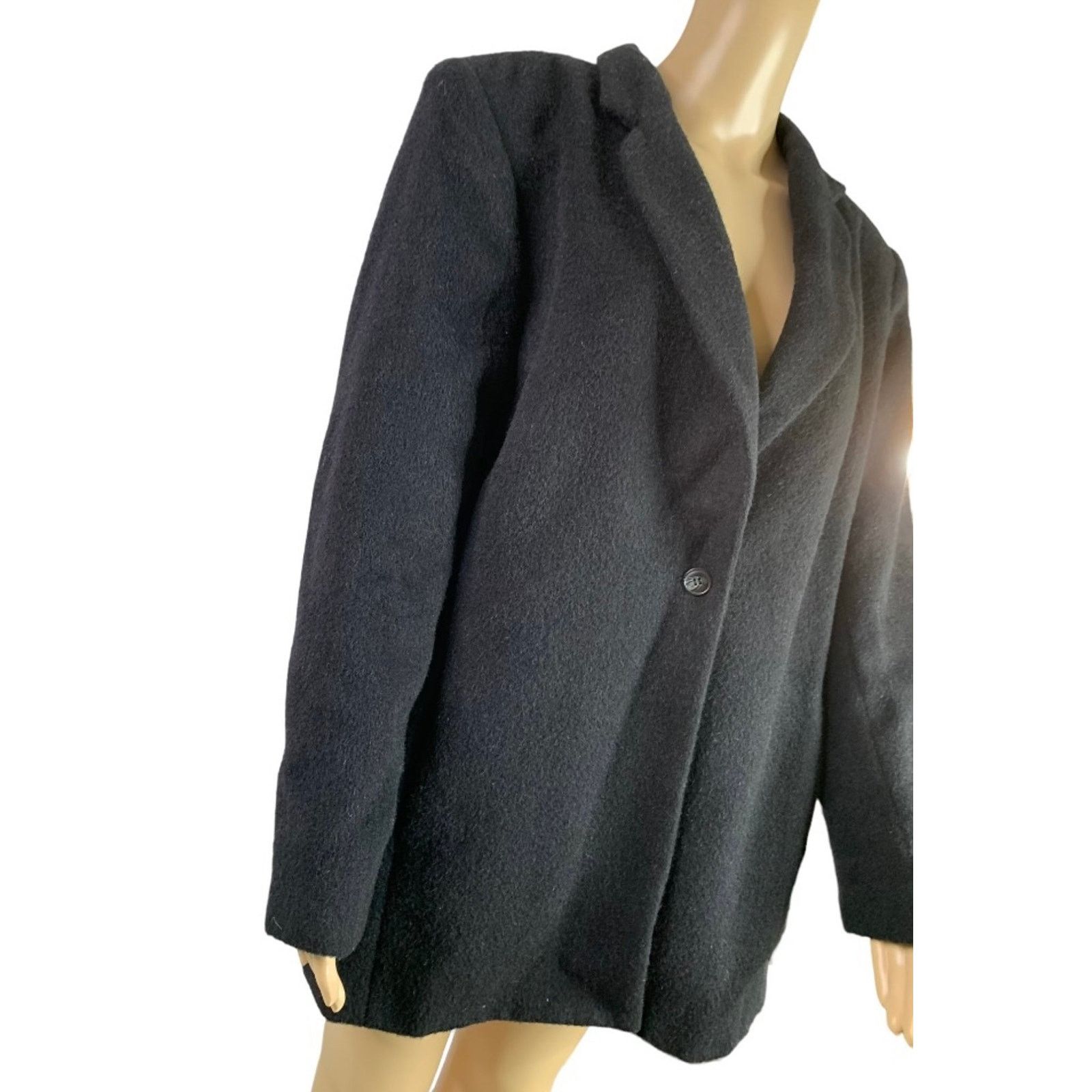 Harve Benard Vintage Harve' Benard 100% Black Camel Hair Blazer Women 12 Size XL / US 12-14 / IT 48-50 - 3 Thumbnail