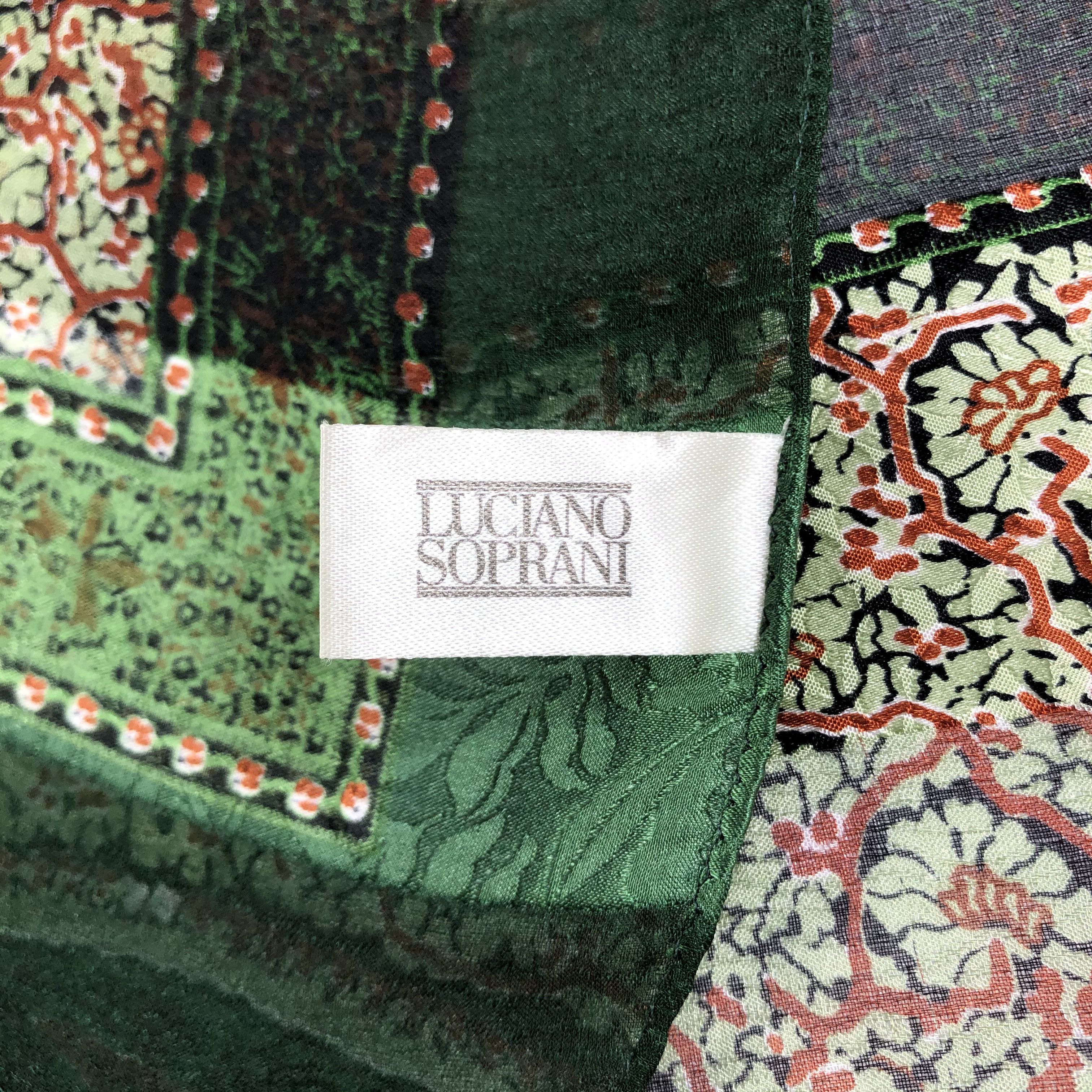 Vintage Vintage Luciano Soprani Silk Scarf Size ONE SIZE - 6 Thumbnail
