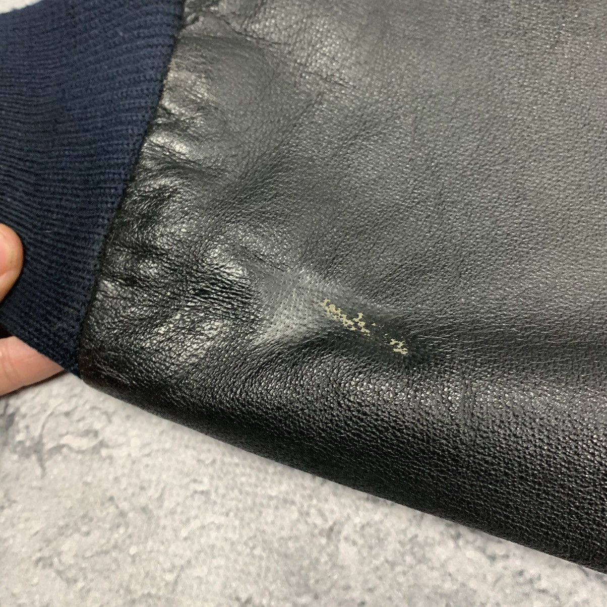Genuine Leather Black Leather Flight Jacket Authentic Type A-2E Tech Size L Size US L / EU 52-54 / 3 - 9 Thumbnail