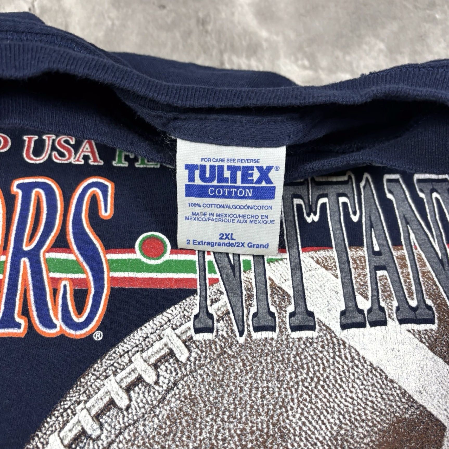 Tultex VINTAGE 90s Tultex T Shirt Mens 2XL Blue Cotton Short Sleeve Crew Neck 90s Citrus Bowl Penn State Florida Gators Size US XXL / EU 58 / 5 - 5 Thumbnail