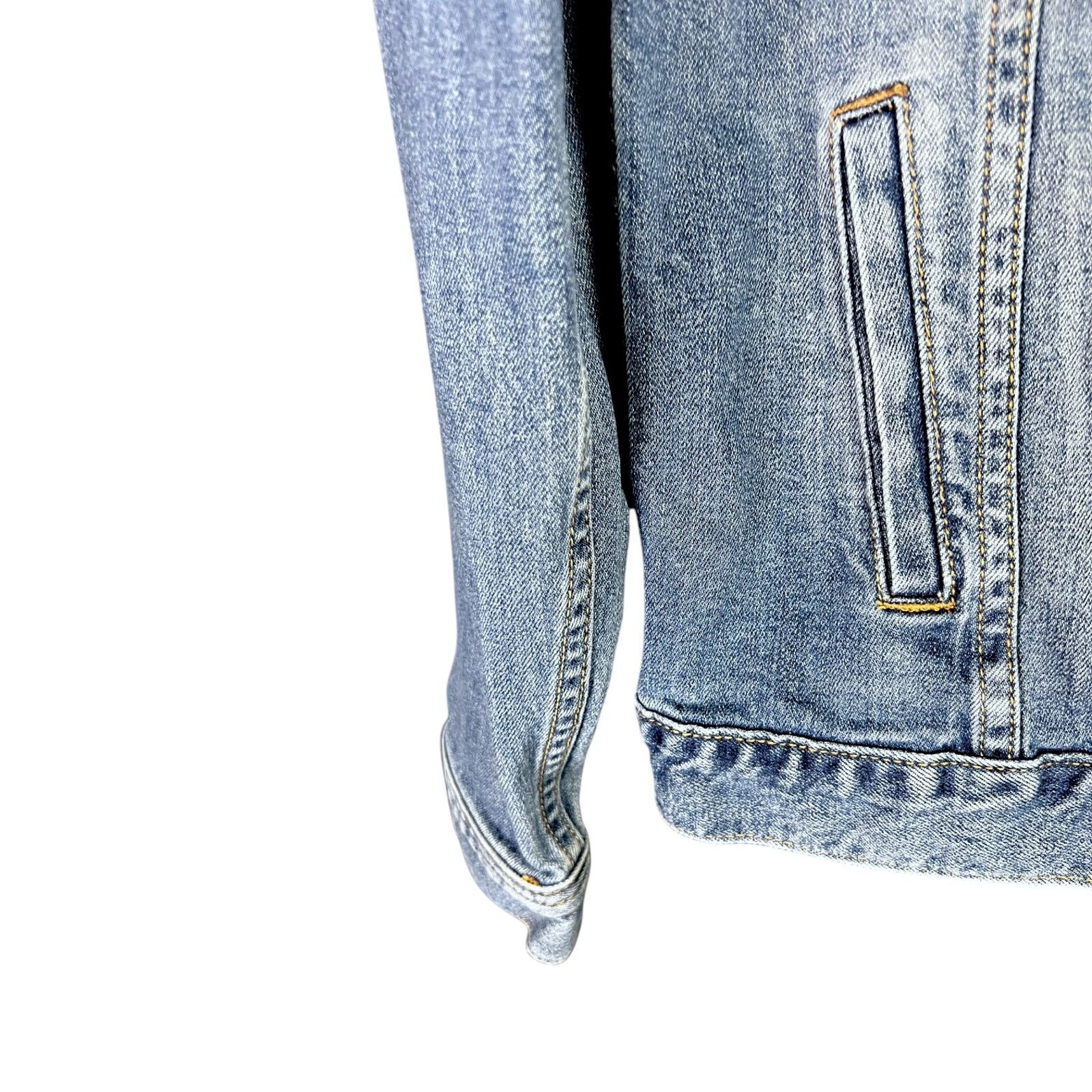 Lucky Brand Lucky Brand Women's Small Tomboy Trucker Blue Denim Jacket Size S / US 4 / IT 40 - 6 Thumbnail