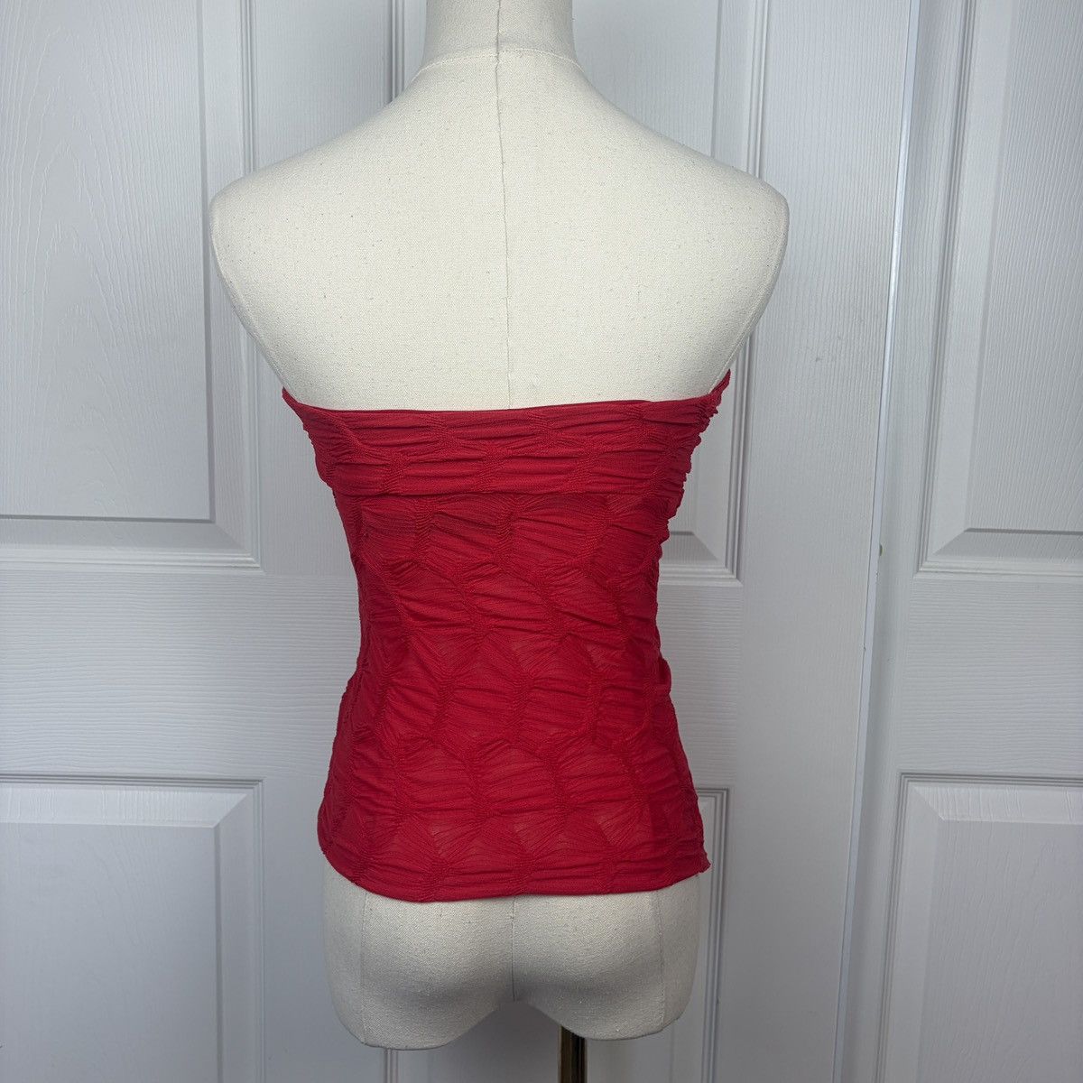 Other Silence and noise red ruched strapless top Size XS / US 0-2 / IT 36-38 - 2 Thumbnail
