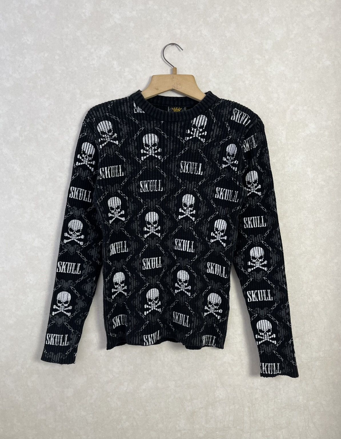 Hysteric Glamour × Undercover Japan Diesel Style Knit Rib Printed Sweater Y2K Size US L / EU 52-54 / 3 - 1 Thumbnail