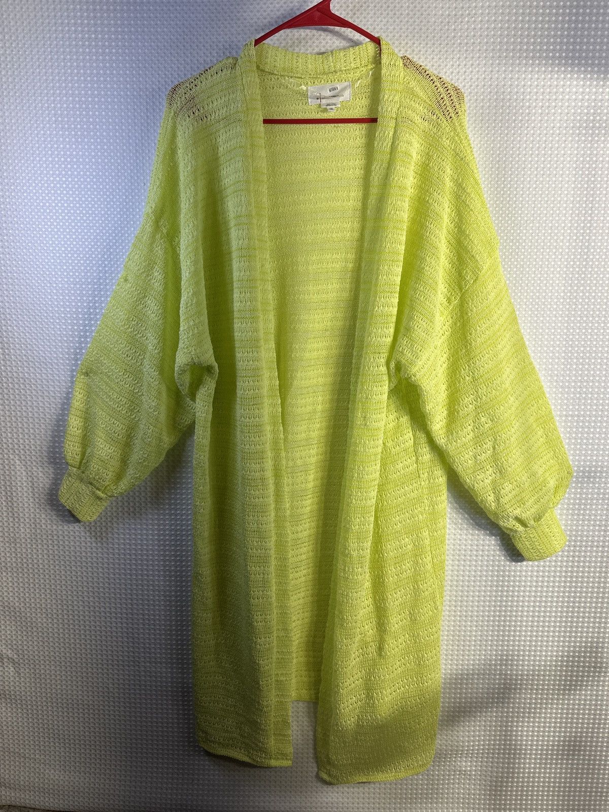Anthropologie Anthropologie Neon Knit Long Beach Cardigan Size ONE SIZE - 2 Thumbnail
